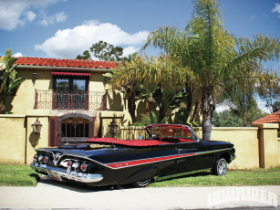 обоя 1961, chevrolet, impala, ragtop, автомобили