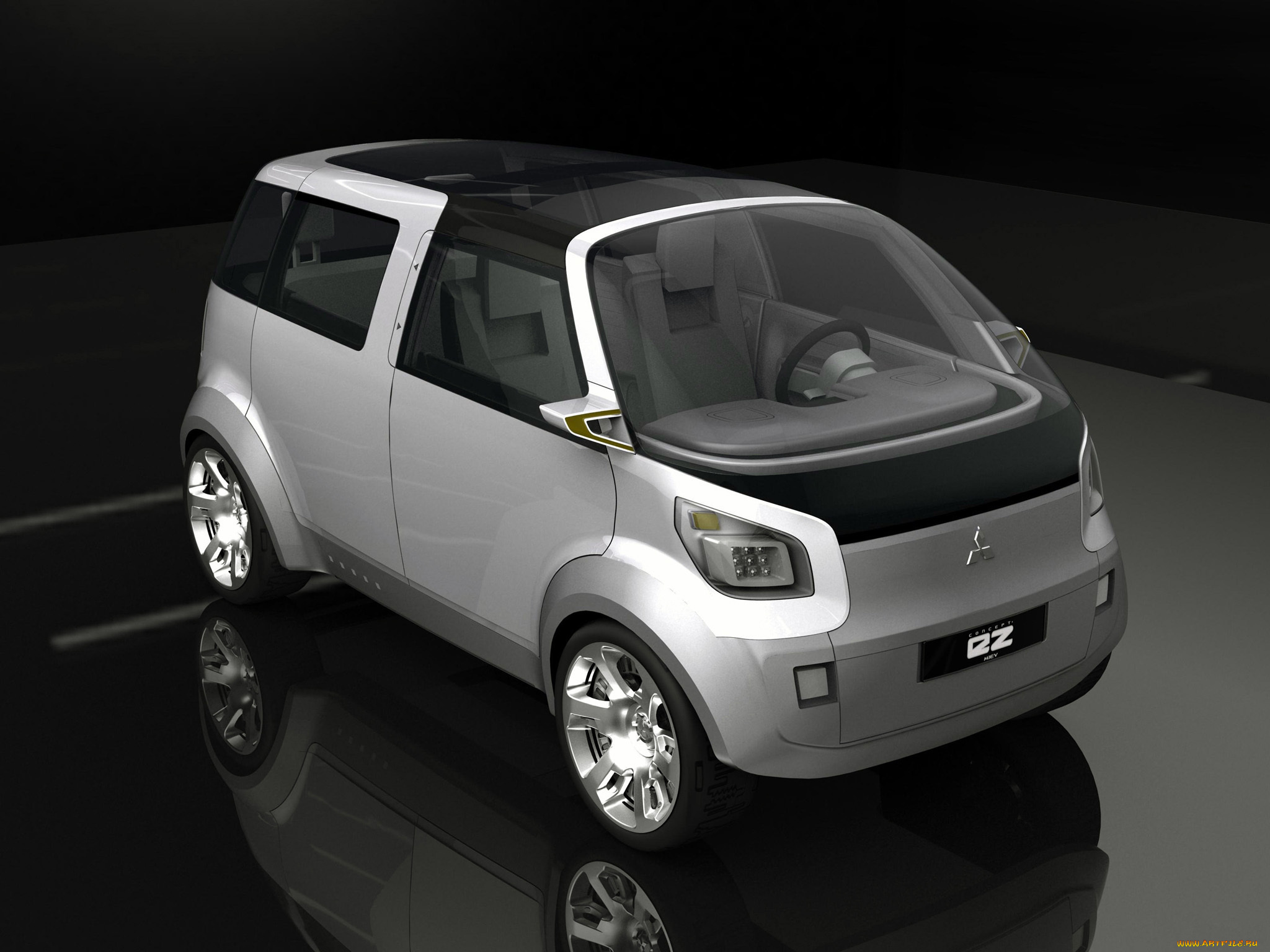 mitsubishi, ez, miev, concept, 2006, автомобили, 3д, 2006, mitsubishi, ez, miev, concept