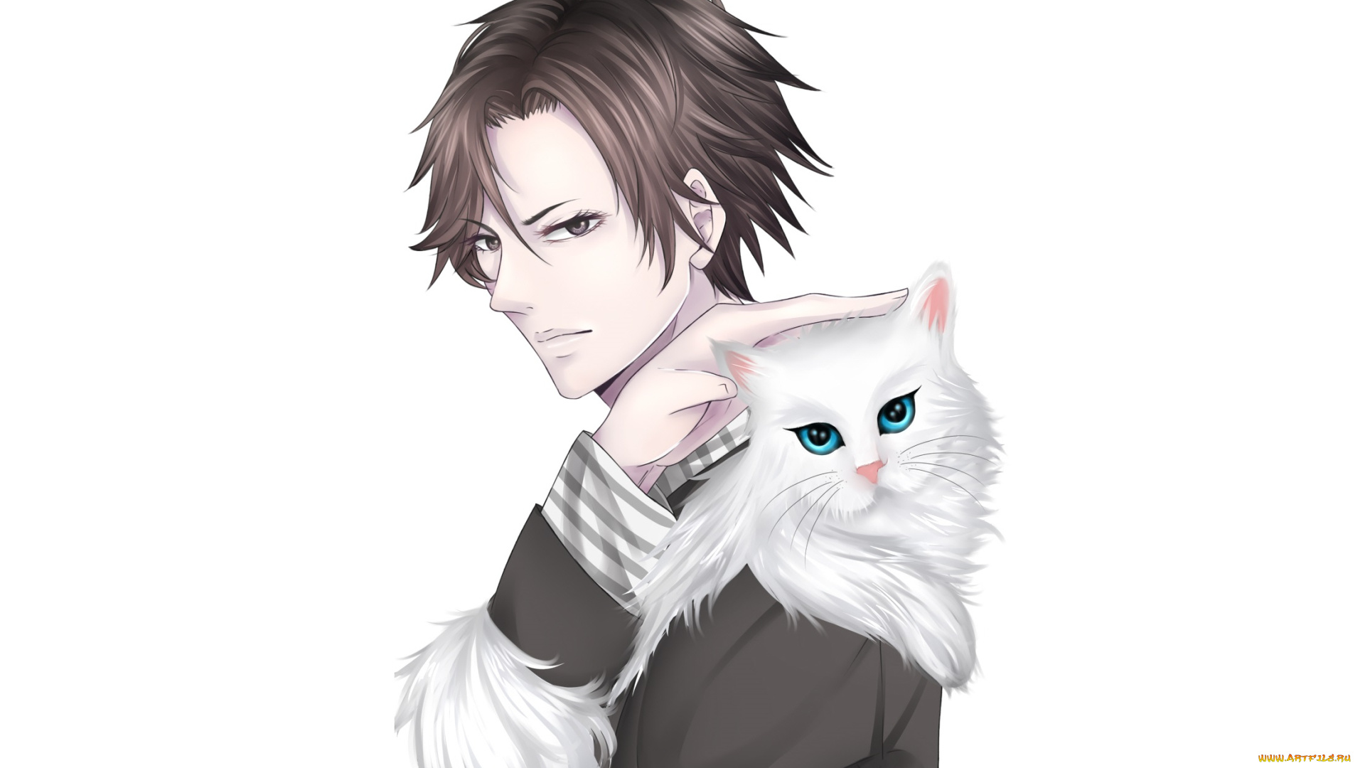 аниме, mystic, messenger, парень