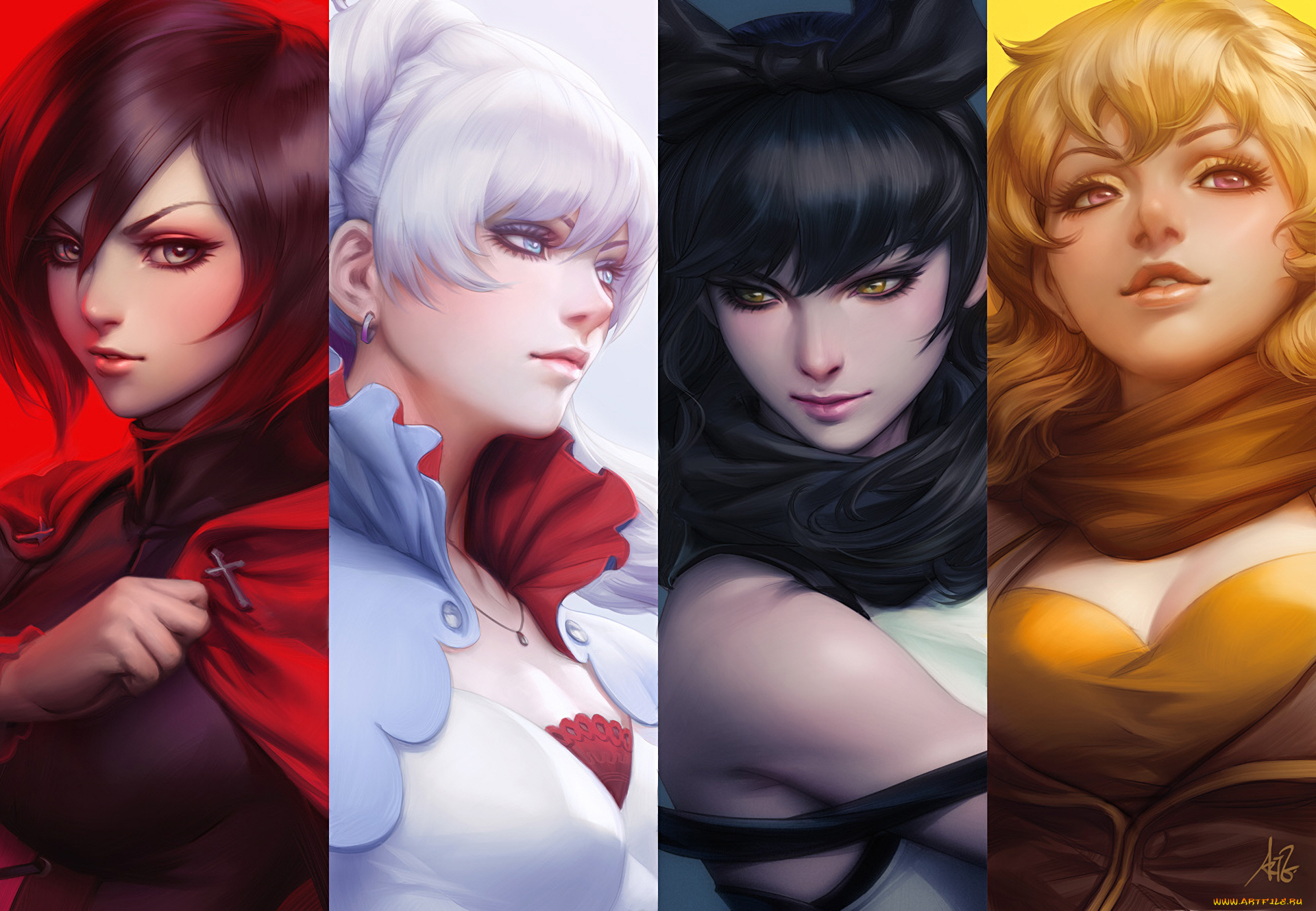 аниме, rwby, девушки