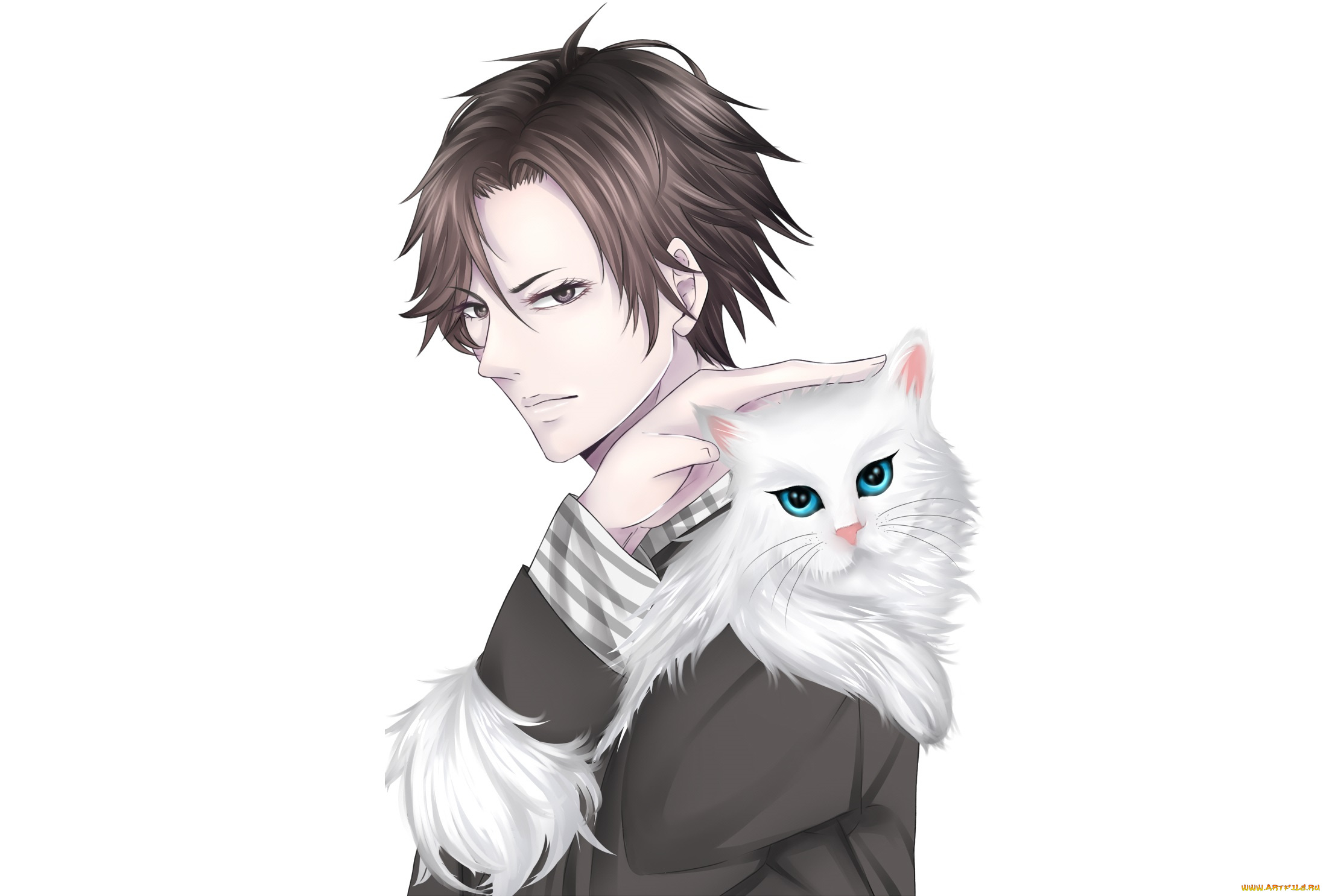 аниме, mystic, messenger, парень