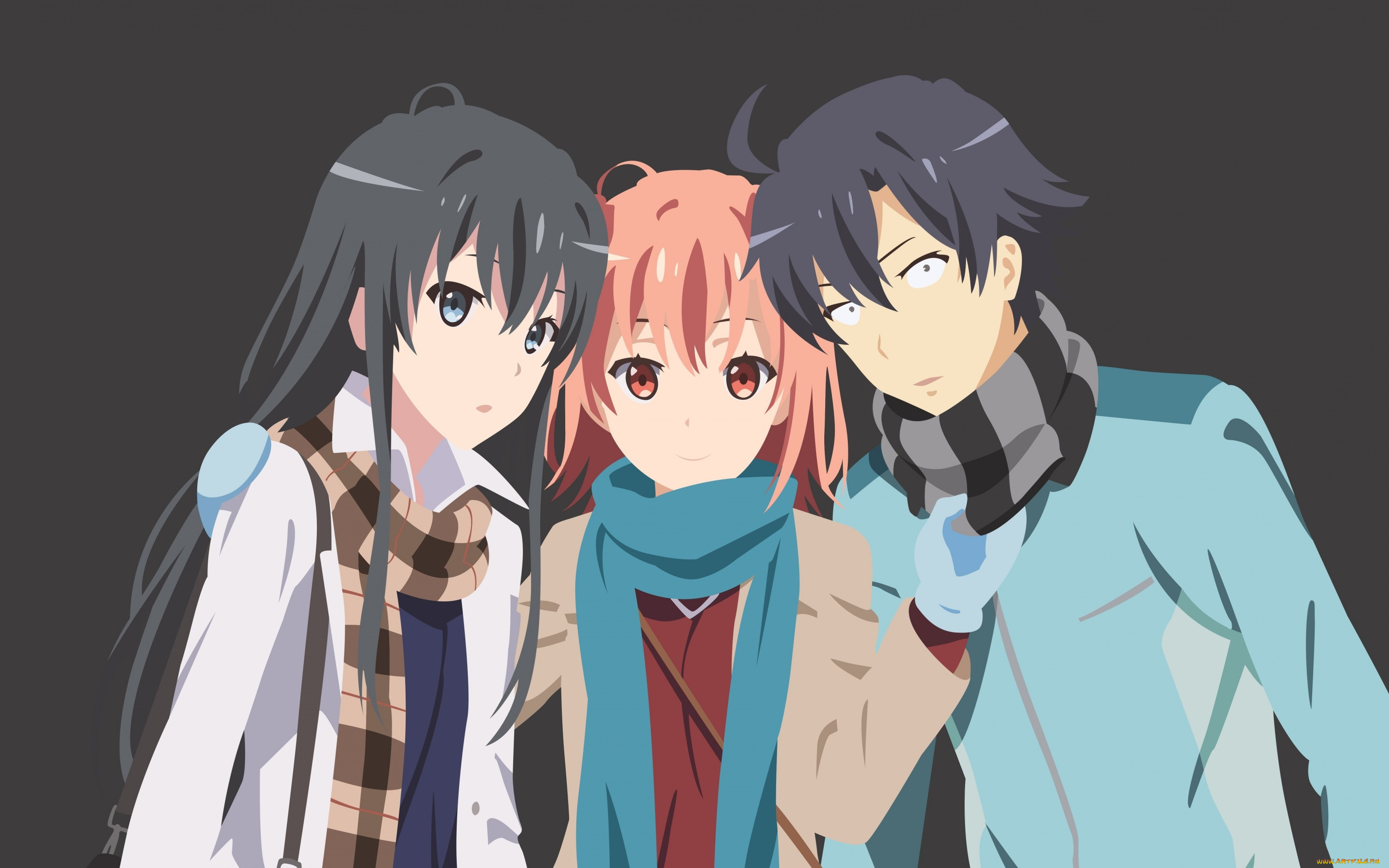 аниме, oregairu, anime, gitl, haalhady