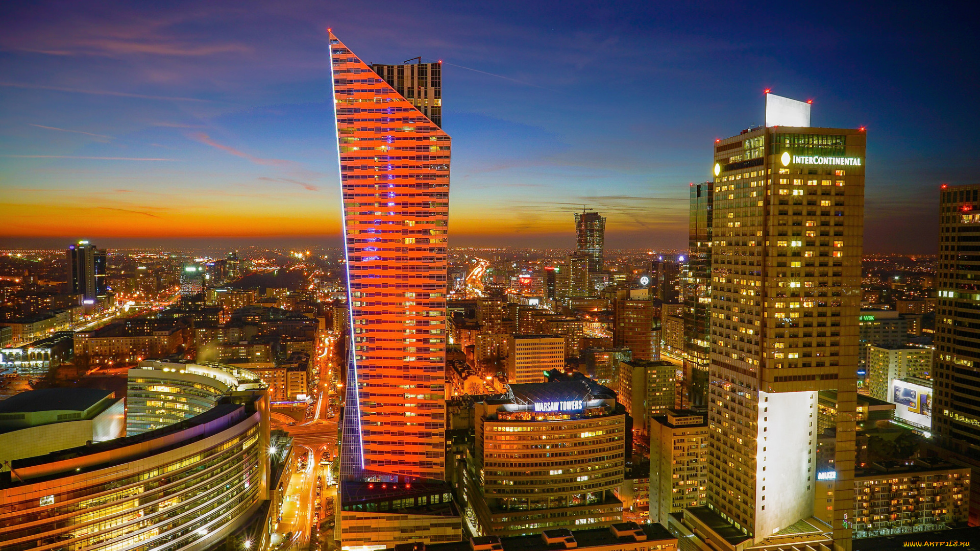 downtown, warsaw, города, варшава, , польша, простор