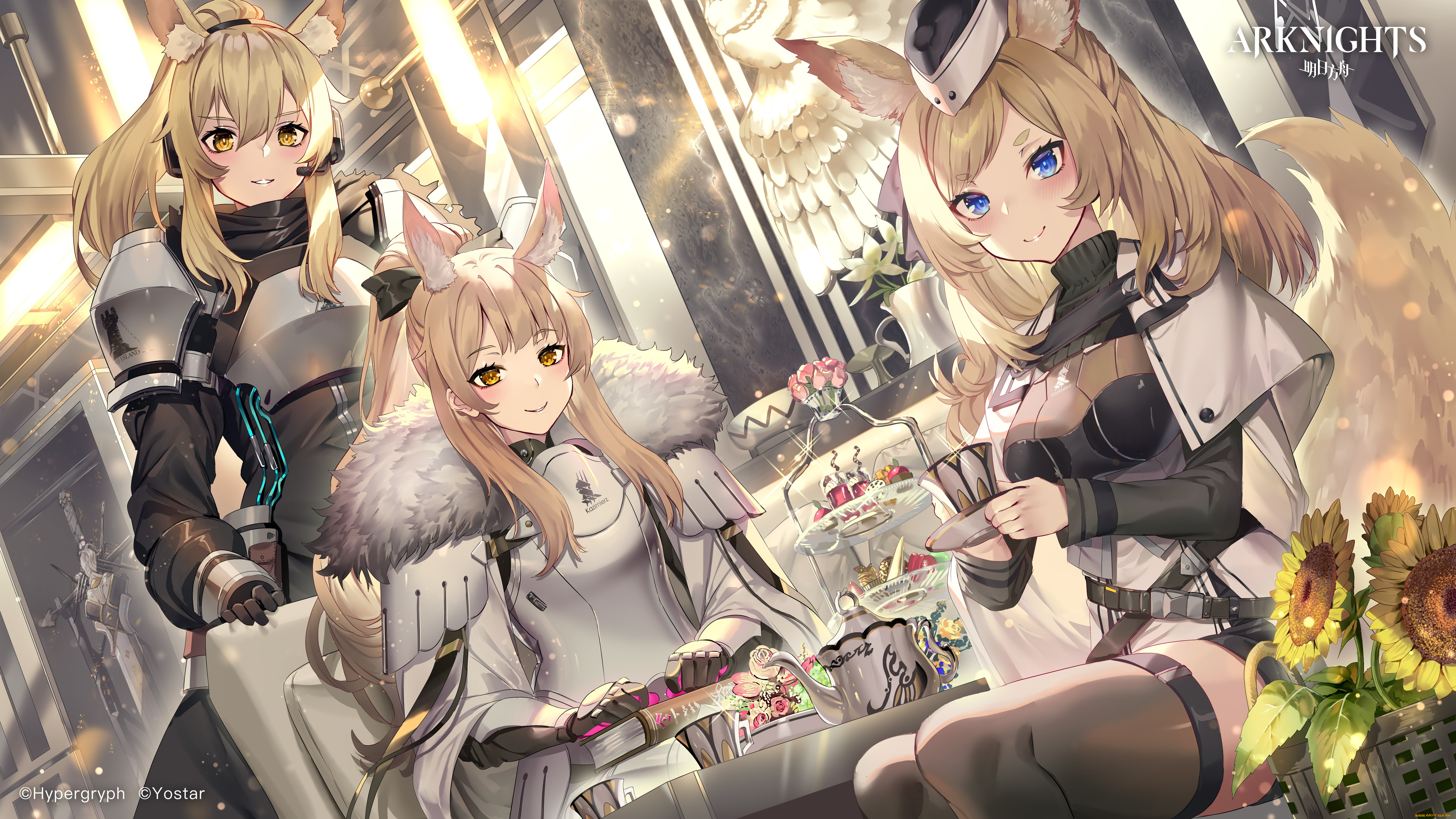 аниме, azur, lane, arknights