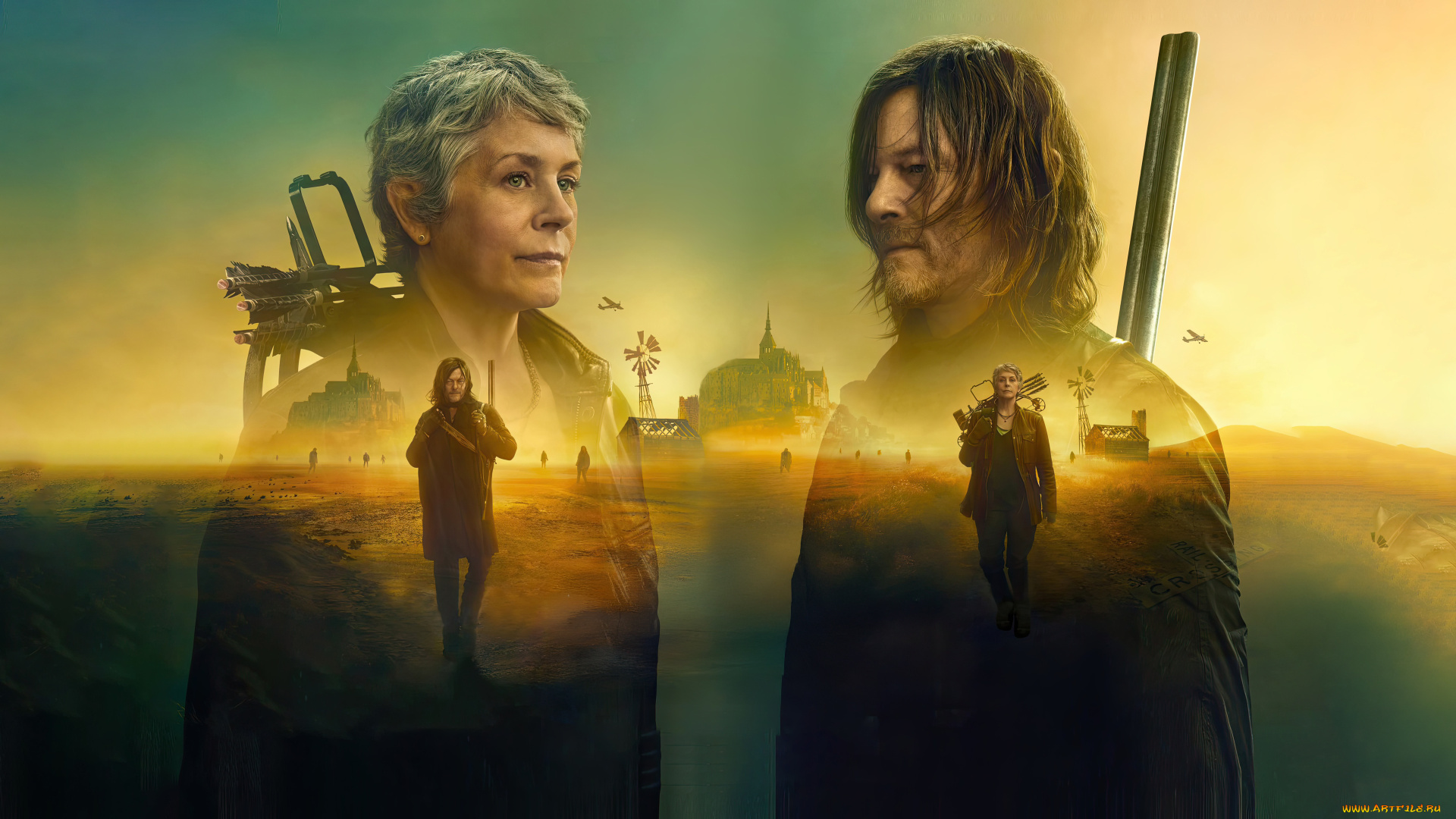 the, walking, dead, , daryl, dixon, , сериал, 2023, –, , кино, фильмы, , daryl, dixon, ходячие, мертвецы, дэрил, диксон, сериал, ужасы, драма, norman, reedus, melissa, suzanne, mcbride, пoстeр, втoрoй, сезон