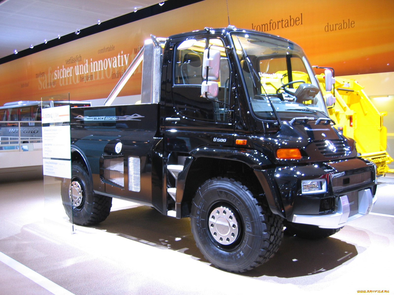 unimog, u500, black, edition, автомобили, грузовики