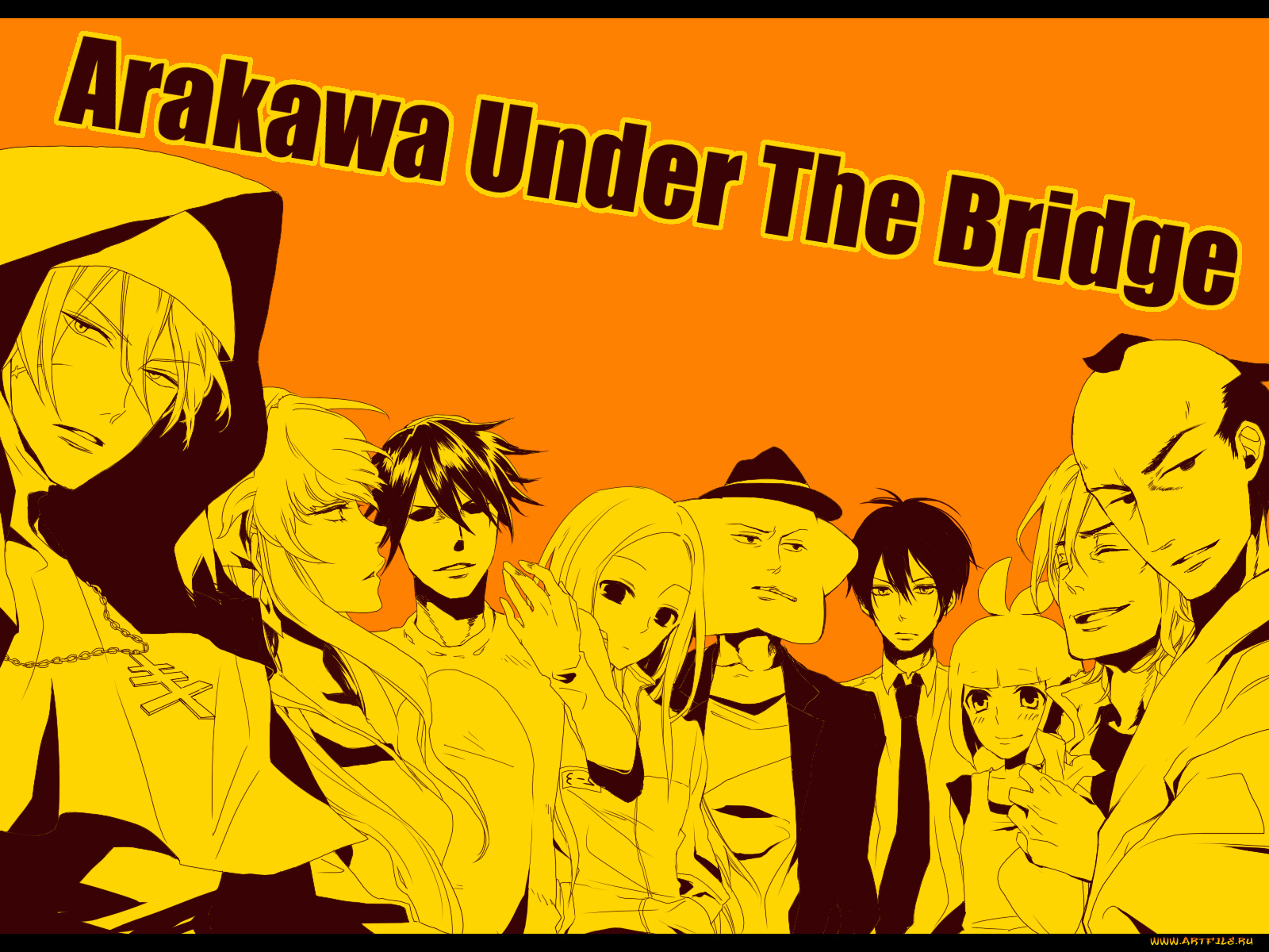 аниме, arakawa, under, the, bridge