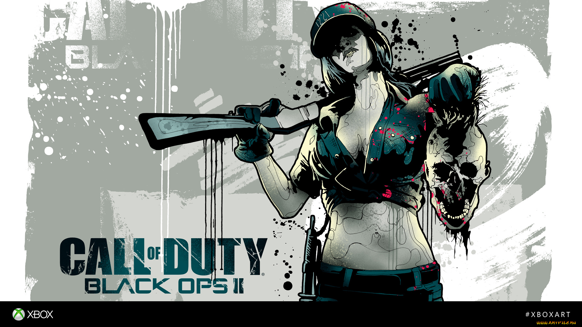 видео, игры, call, of, duty, , black, ops, ii, call, of, duty, black, ops, ii, xboxart, шутер, экшен