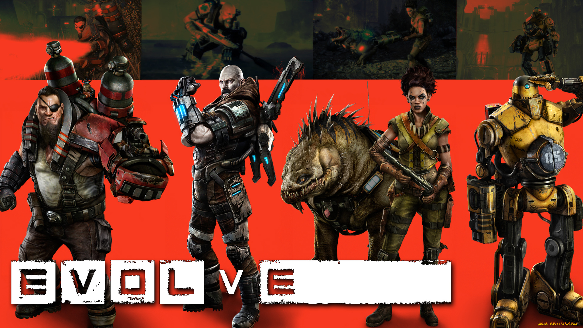 видео, игры, evolve, daisy, trapper, maggie, lazarus, medic, assault, hyde, робот, bucket