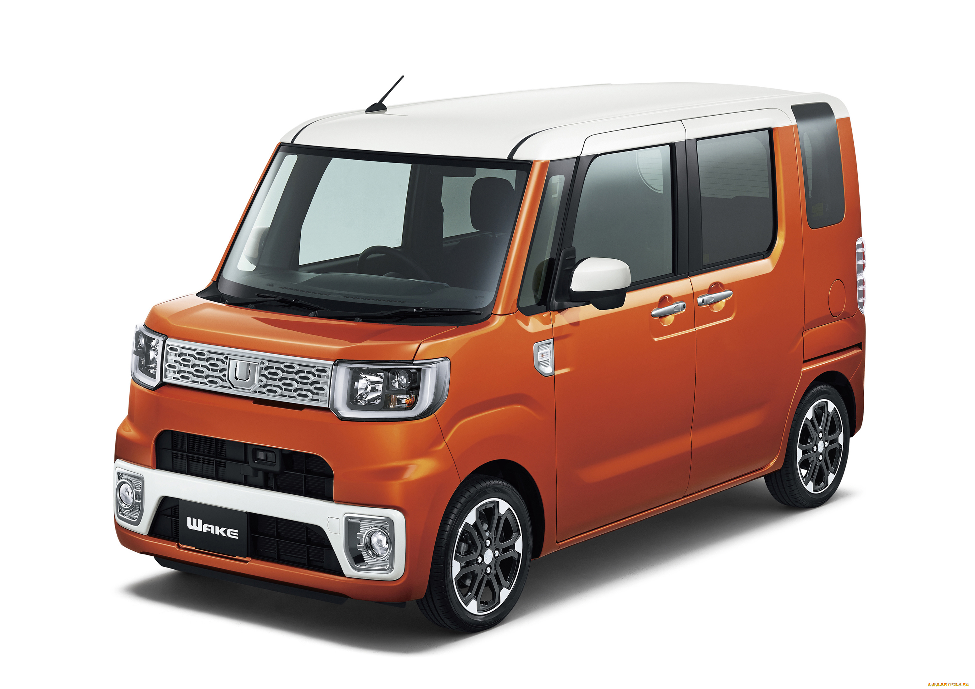 автомобили, daihatsu, оранжевый, 2014г, wake