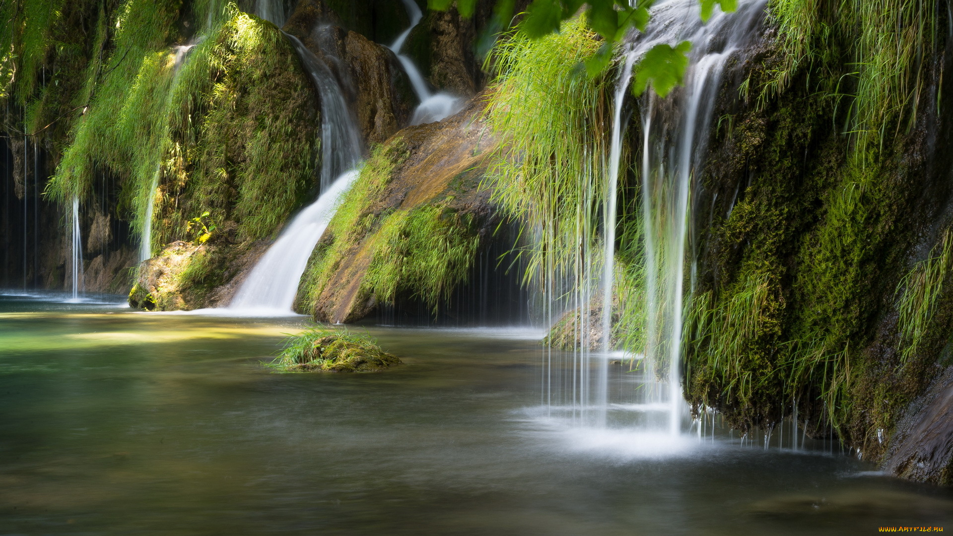 природа, водопады, водопад, река