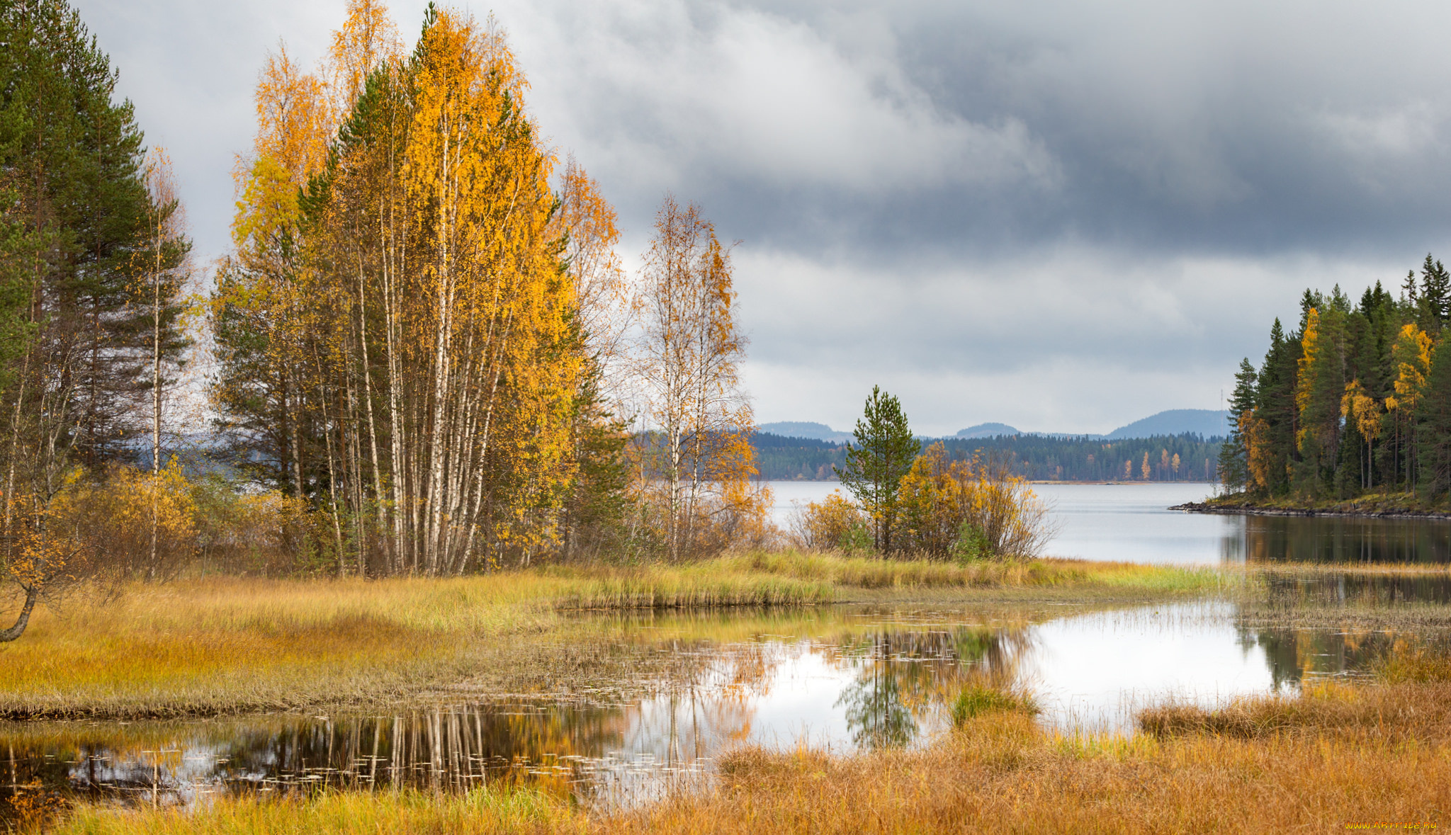 Пейзажи Сибири осенью