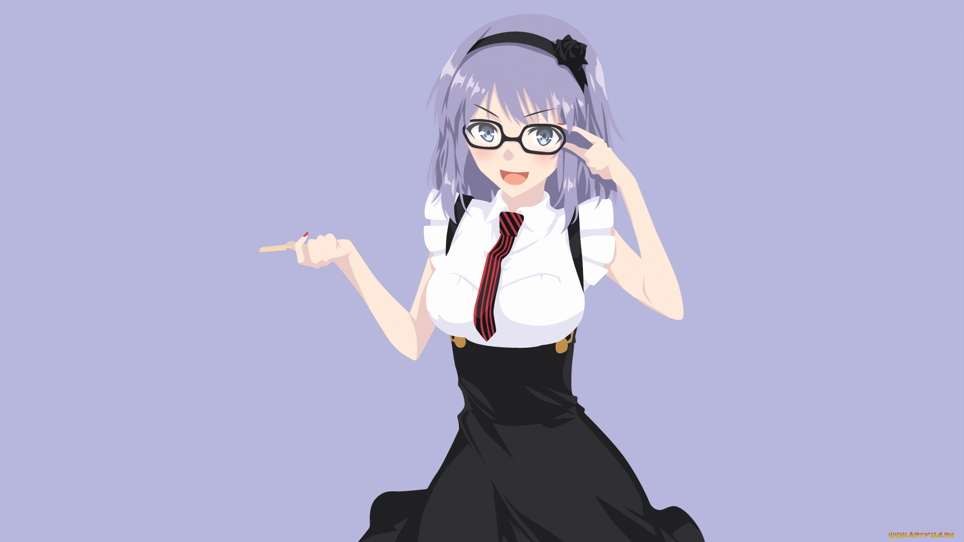 аниме, dagashi, kashi, девушка