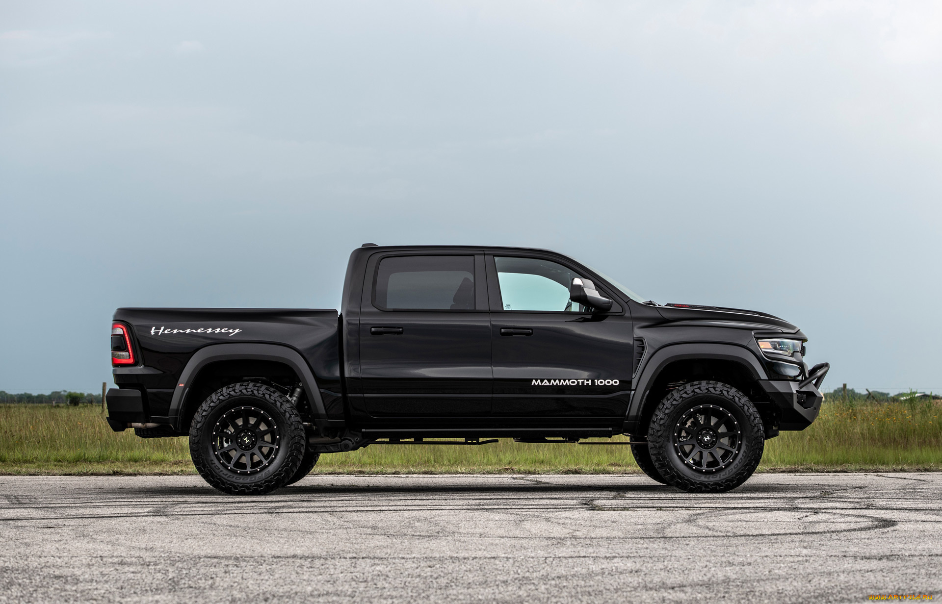 автомобили, dodge, черный, 2021, hennessey, mammoth, 1000trx, ram, профиль, тюнинг