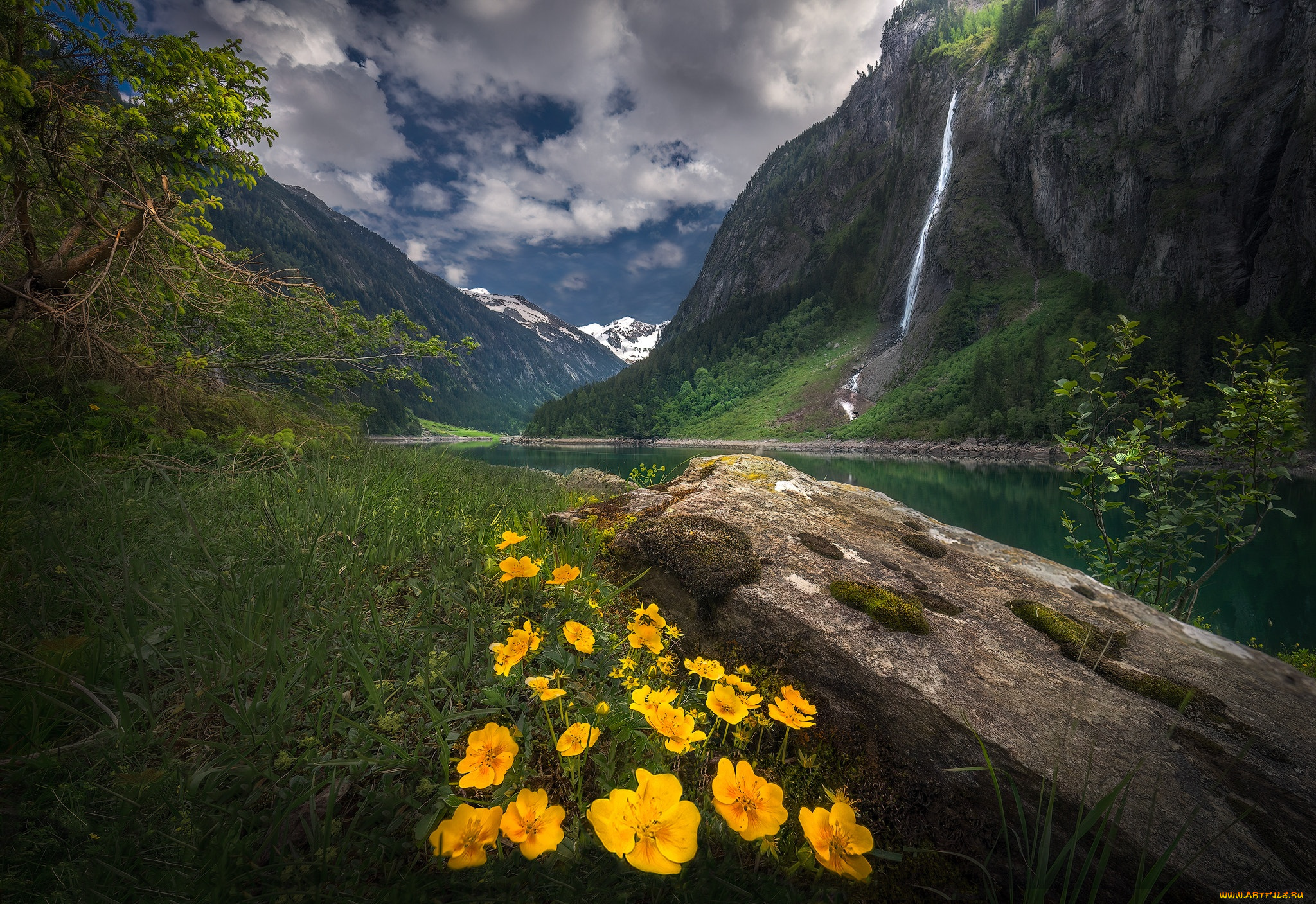 природа, водопады, пейзаж