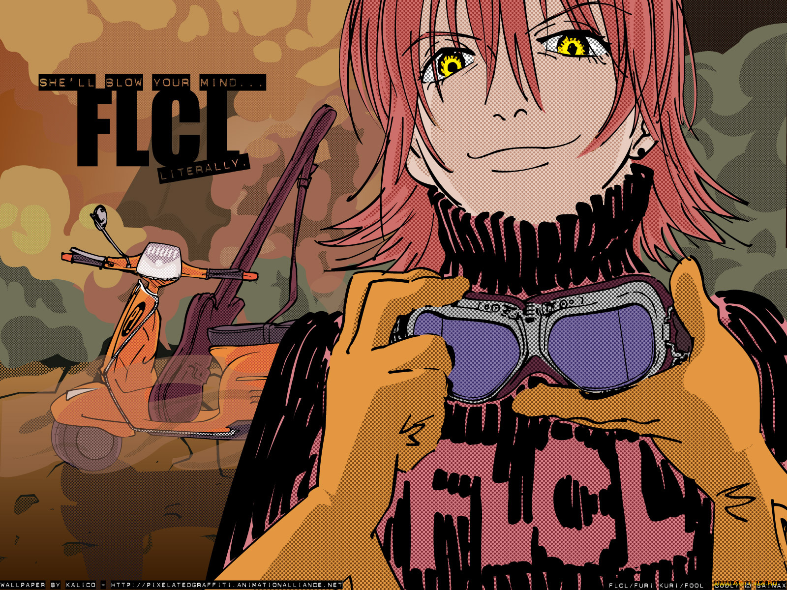 аниме, flcl