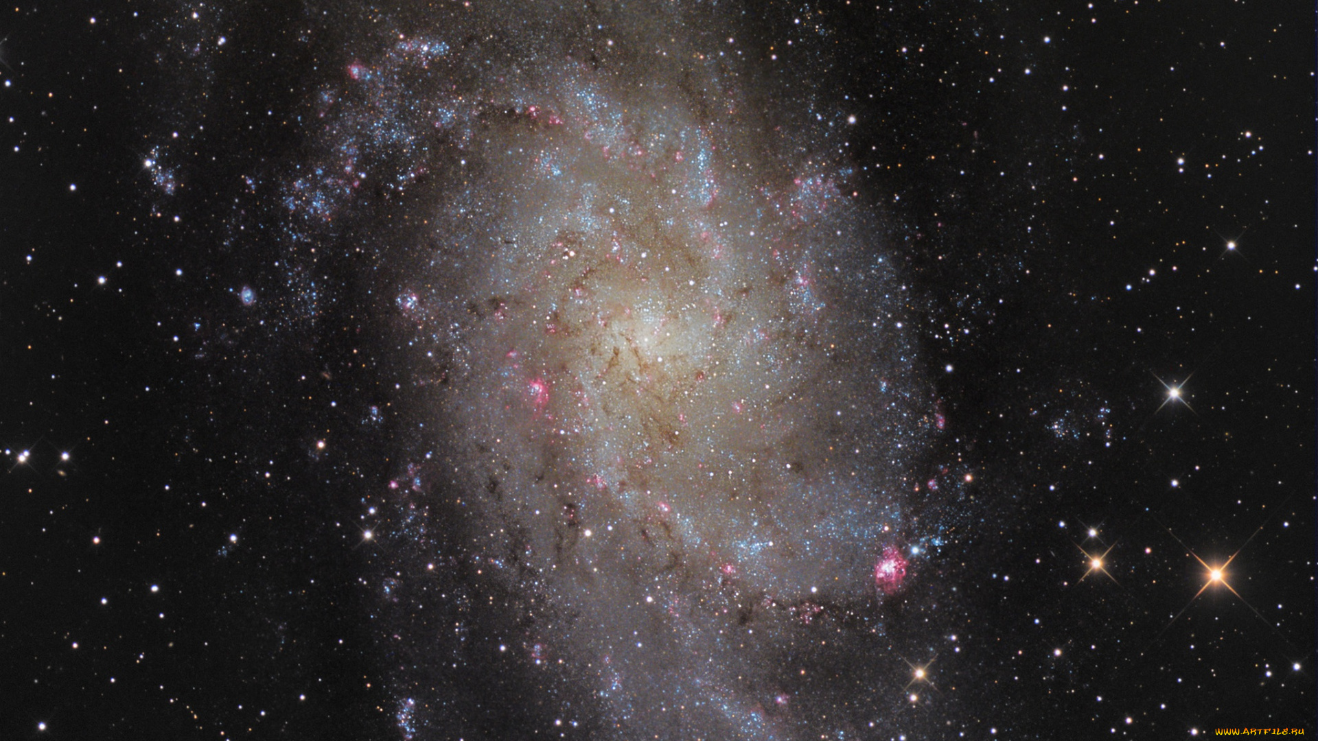 m33, космос, галактики, туманности