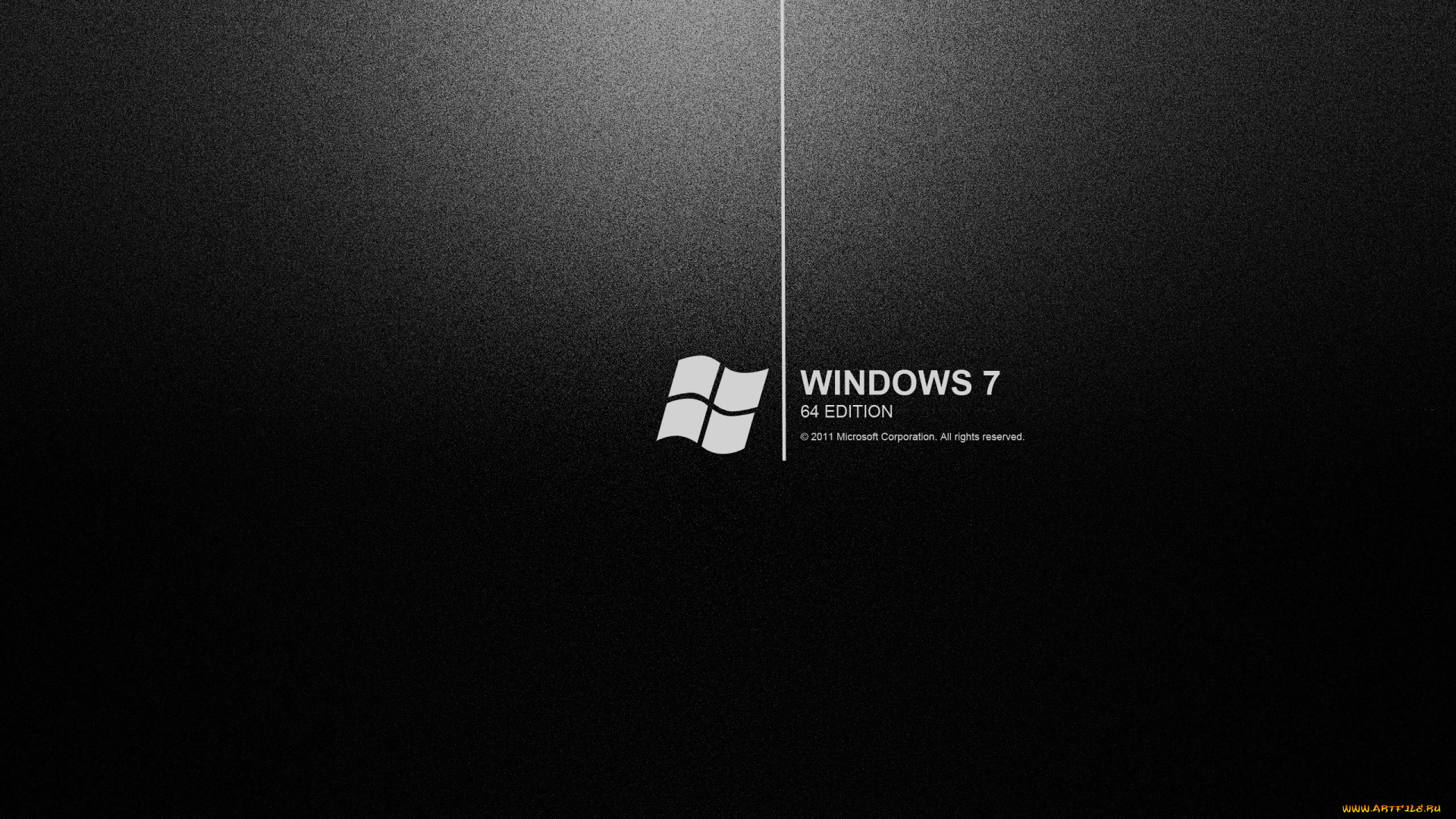 компьютеры, windows, vienna, черный, фон, 7, линия