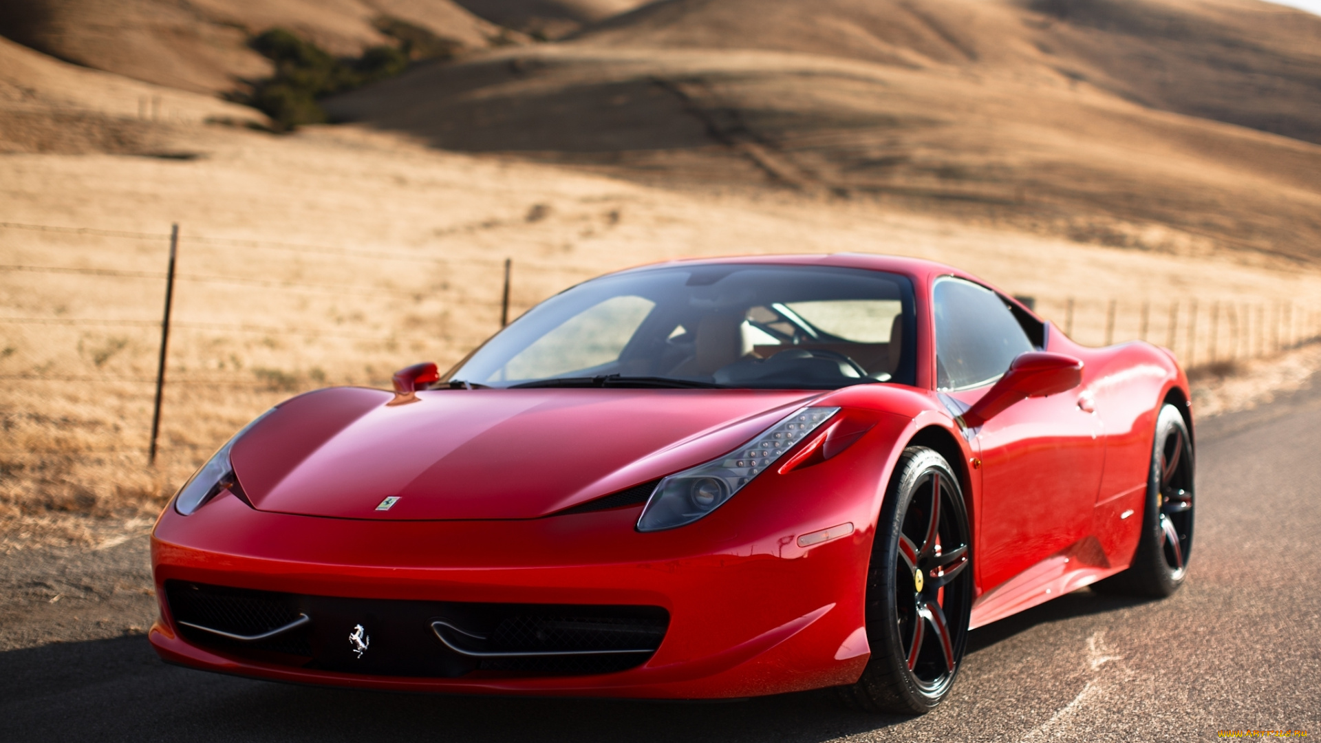 автомобили, ferrari, италия, 458, italia, red, феррари, красный, вид, спереди, отражение