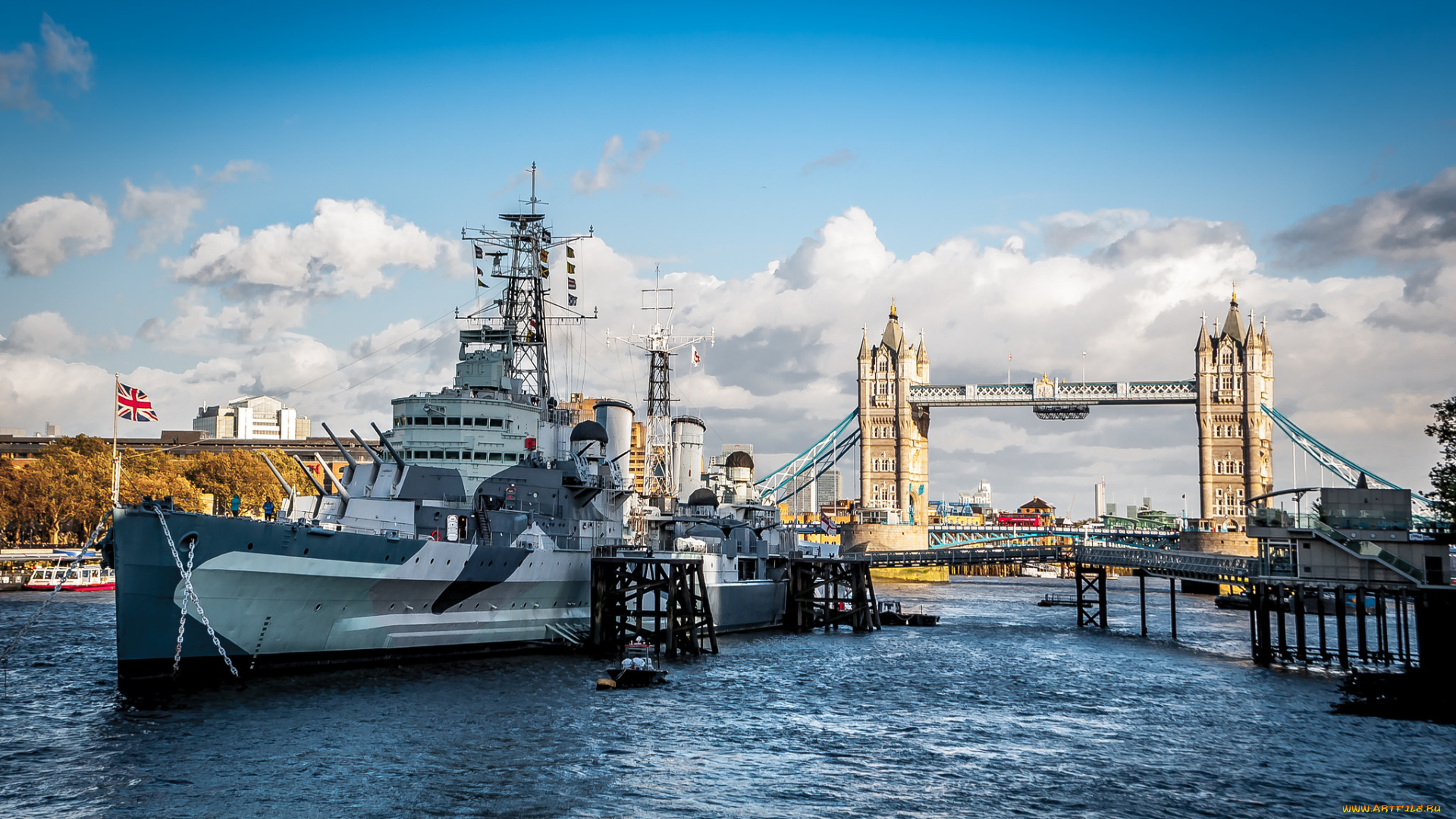 hms, belfast, and, tower, bridge, , london, корабли, крейсеры, , линкоры, , эсминцы, река, горд, корабль, военный