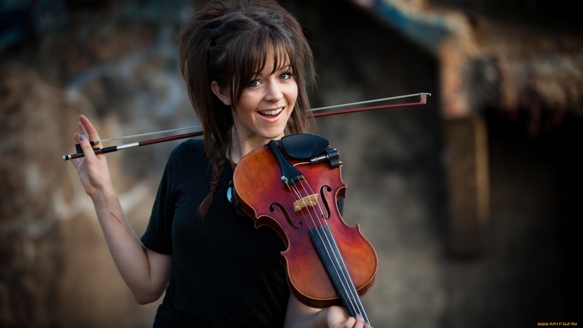 музыка, lindsey, stirling, lindsey, stirling, violinist, smile