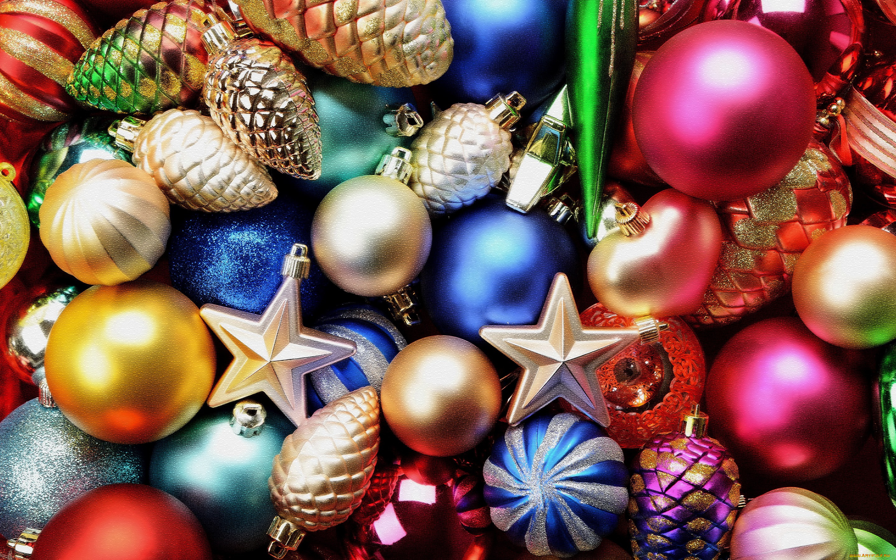 праздничные, шары, decorations, звезда, шишки, украшения, новый, год, 2016, new, year, christmas