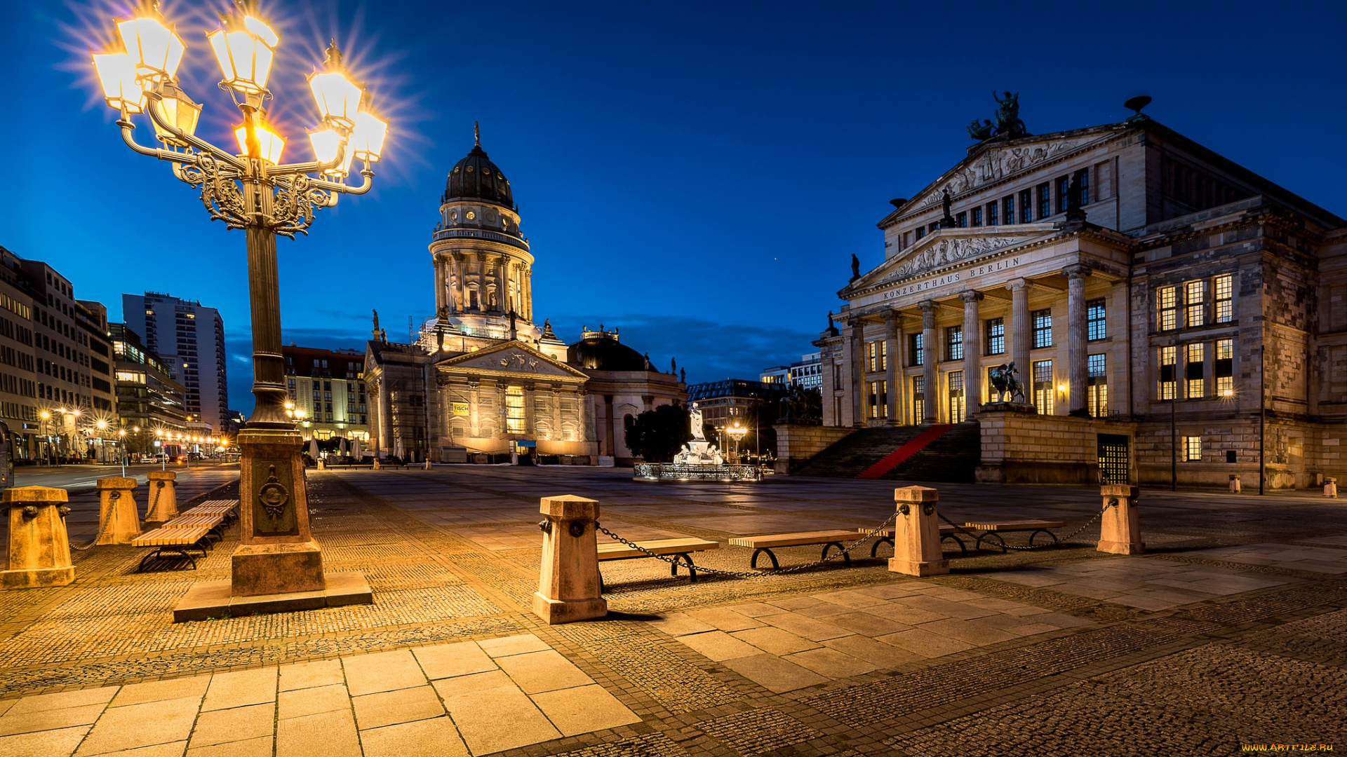 gendarmenmarkt, in, berlin, города, берлин, , германия, простор