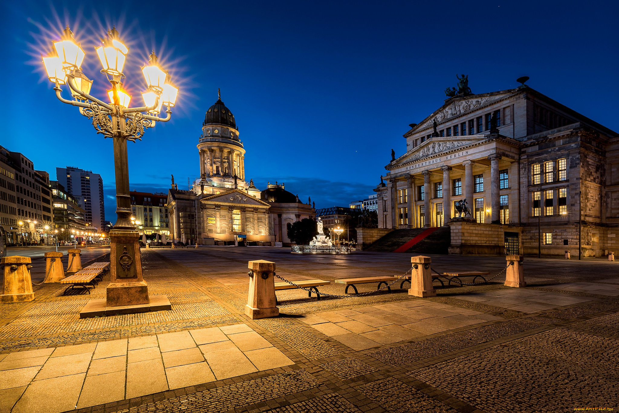 gendarmenmarkt, in, berlin, города, берлин, , германия, простор