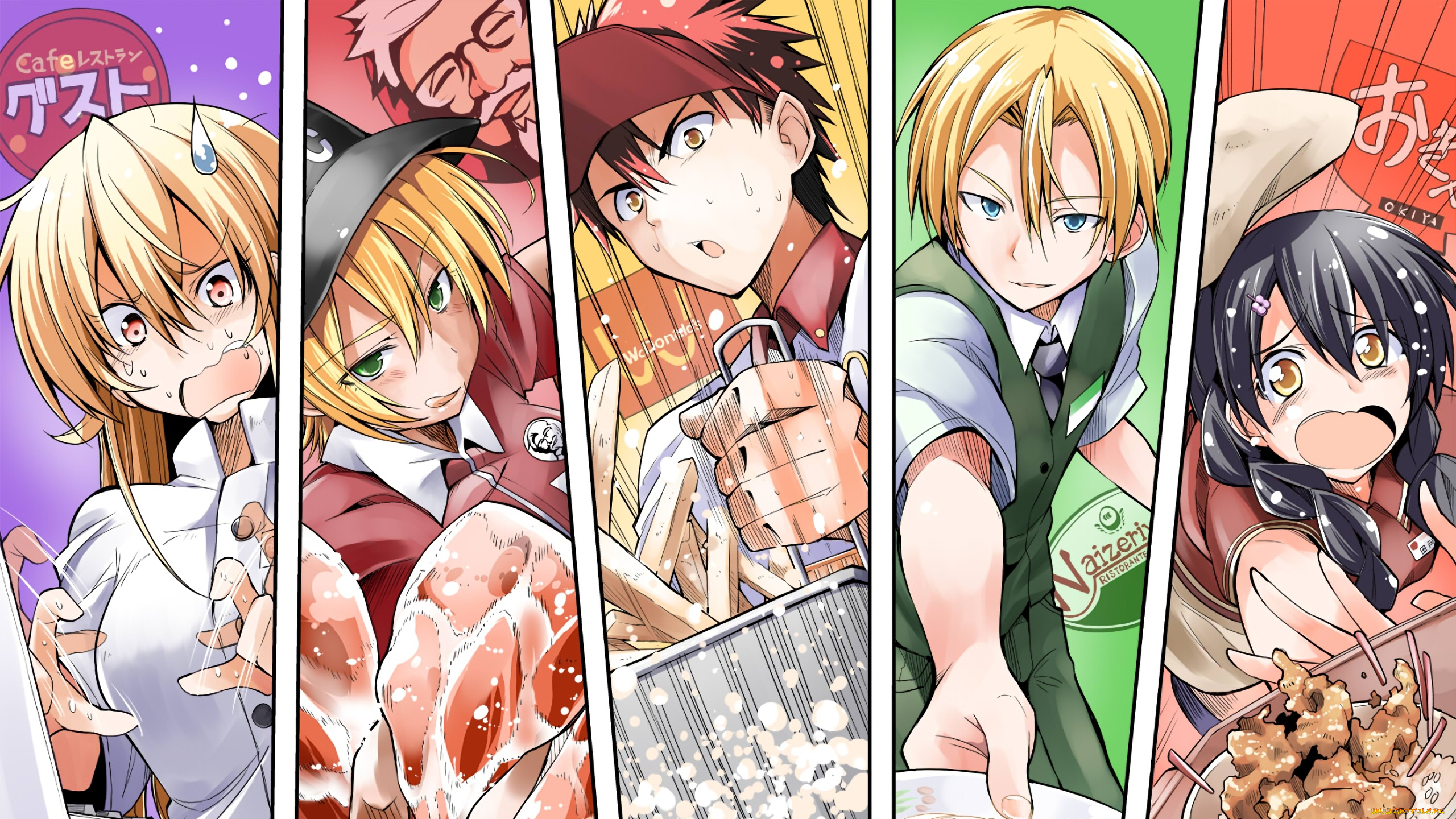 аниме, shokugeki, no, soma, кухня, сомы