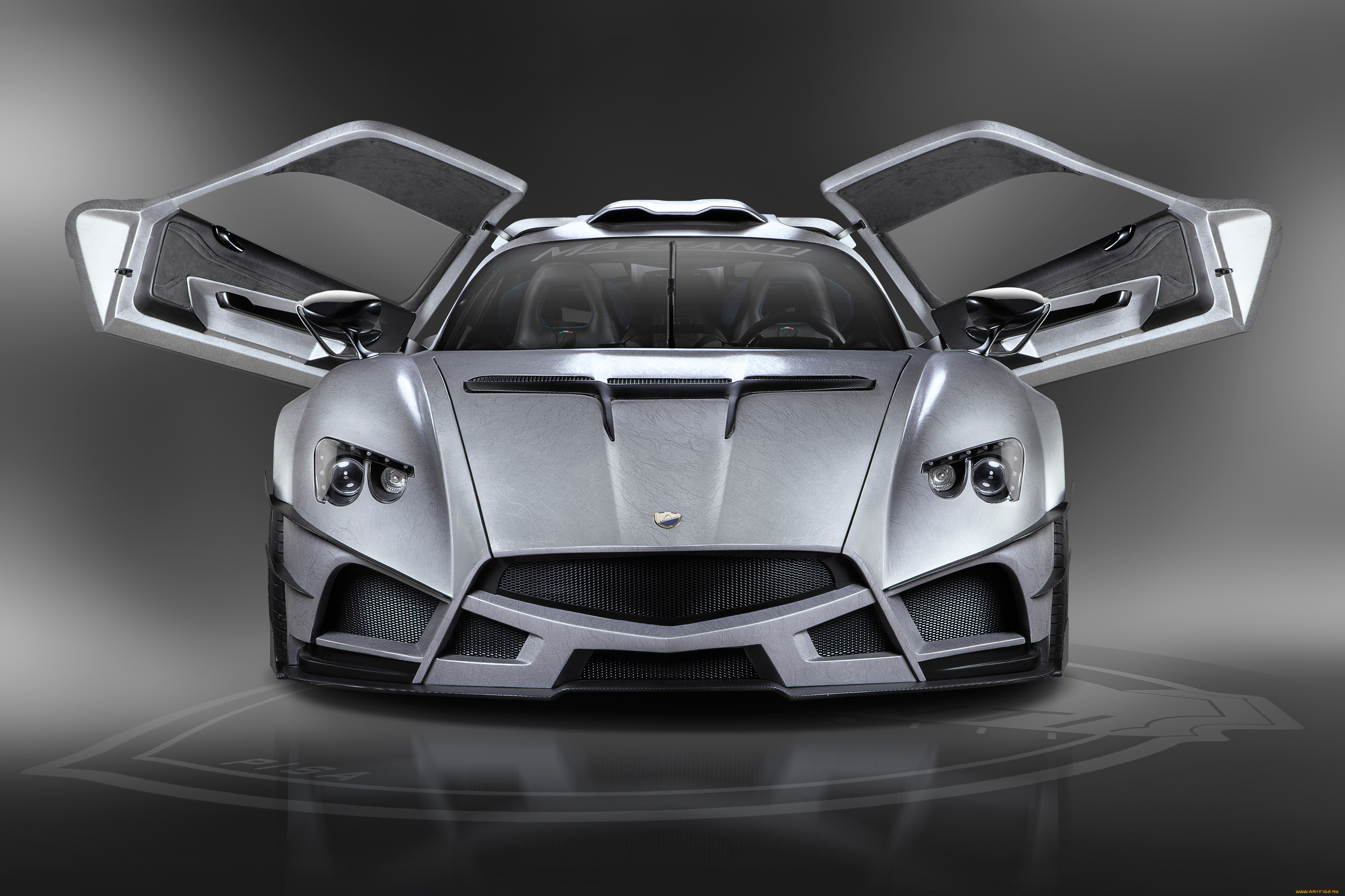 mazzanti, evantra, millecavalli, 2017, автомобили, mazzanti, серебристый, двери