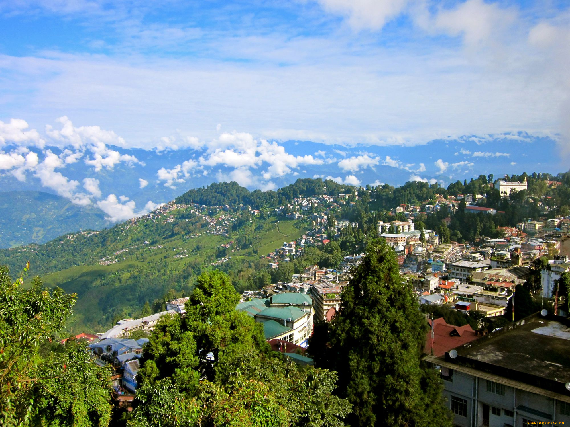 darjeeling, города, пейзажи, индия