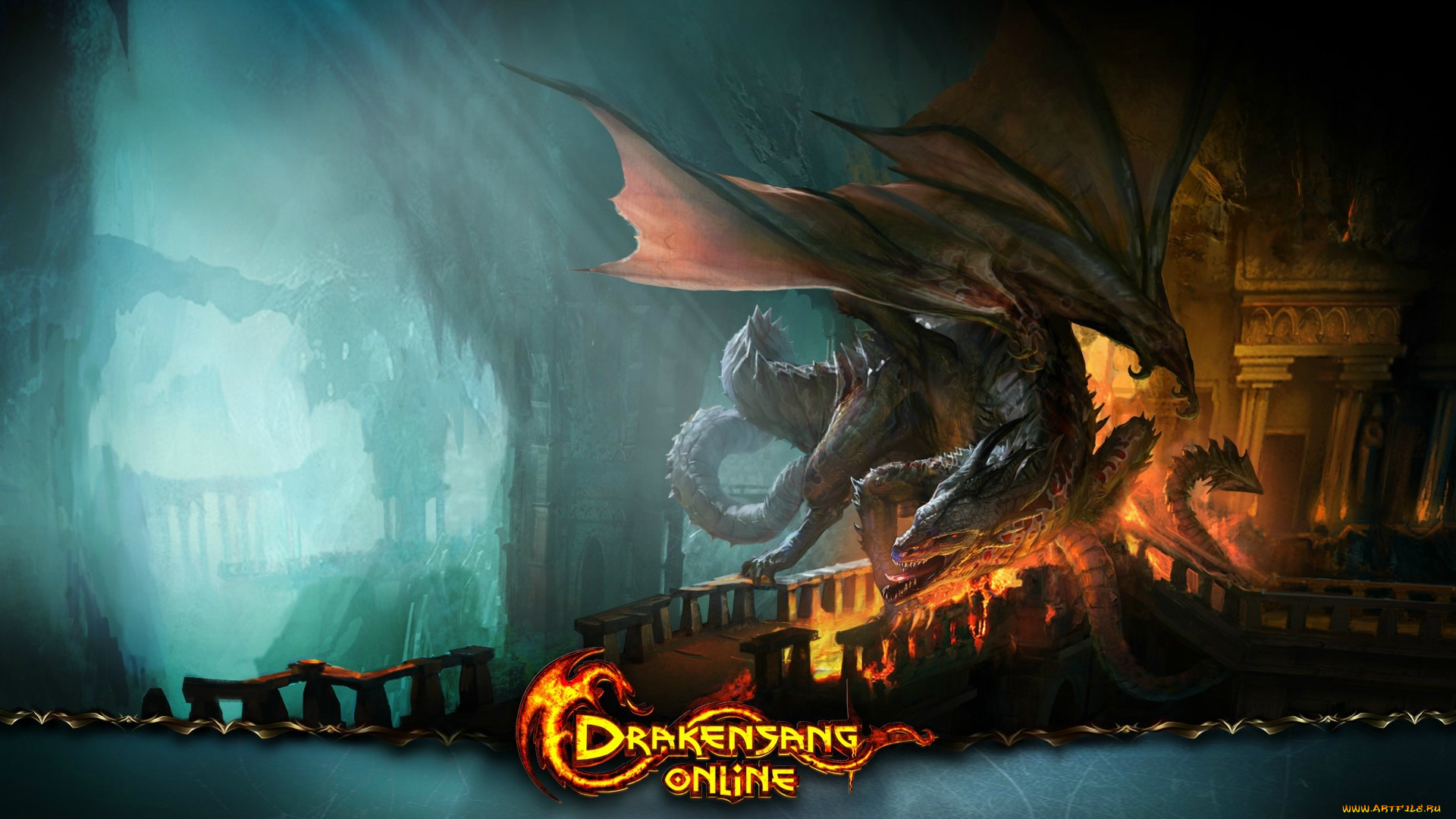 drakensang, видео, игры, online, замок, дракон