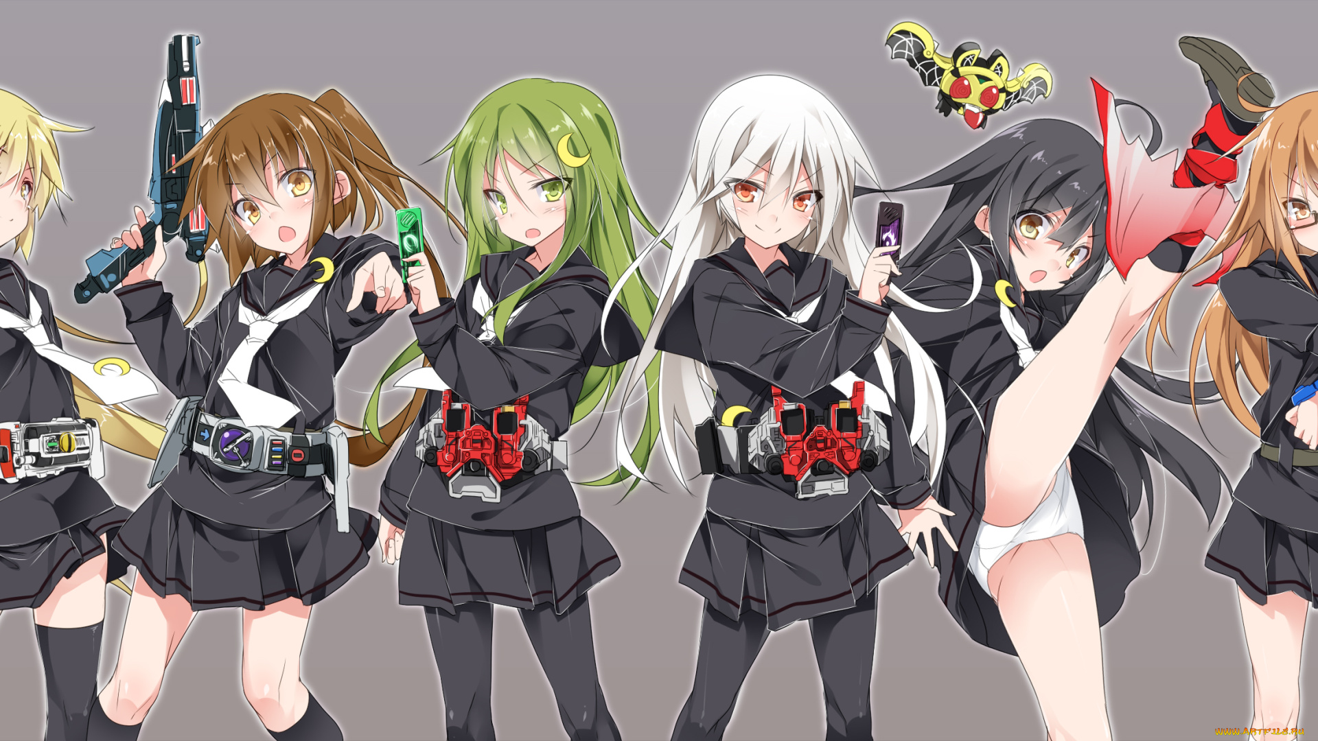 автор, , mtu, , orewamuzituda, аниме, kantai, collection, kantai, collection, nagatsuki, mochizuki, satsuki, kikuzuki, kancolle, fumizuki, kamen, rider, mikazuki