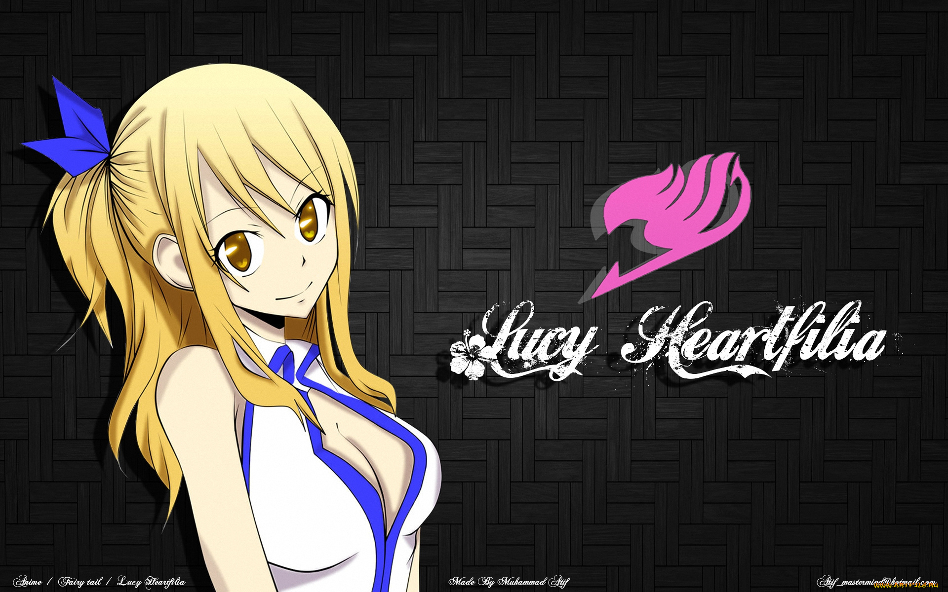 аниме, fairy, tail, девушка, волшебник, чародей, маг, heartfilia, lucy, взгляд