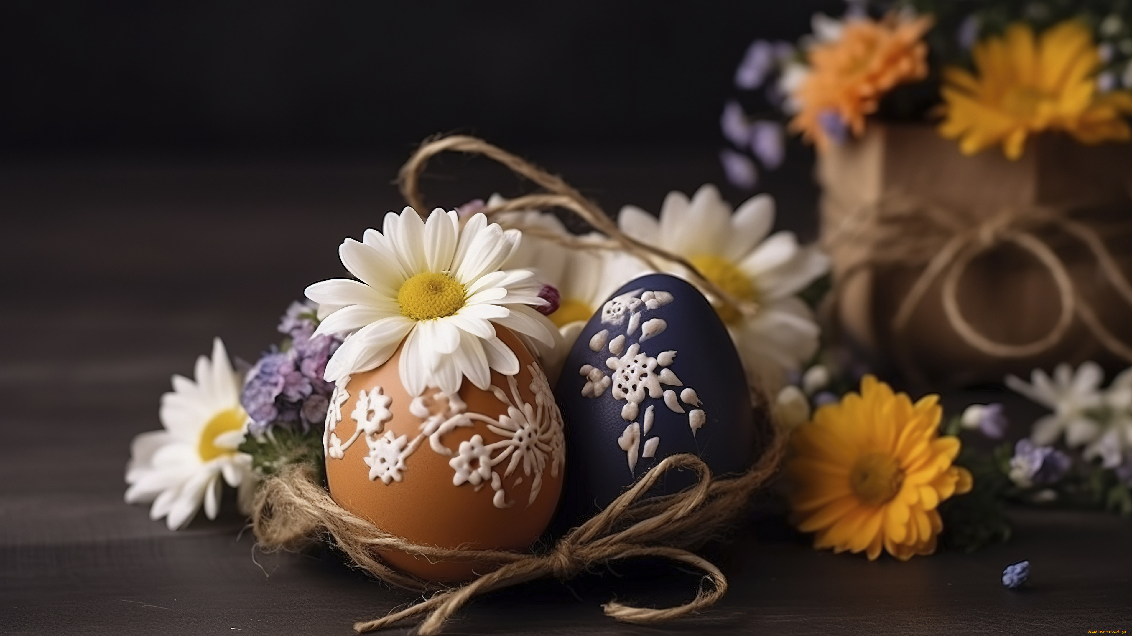 праздничные, пасха, цветы, стол, праздник, яйцо, яйца, букет, весна