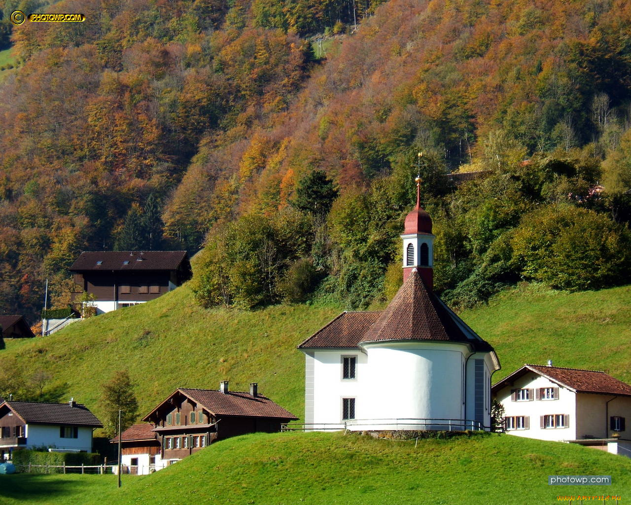 canton, obwalden, central, switzerland, города, пейзажи