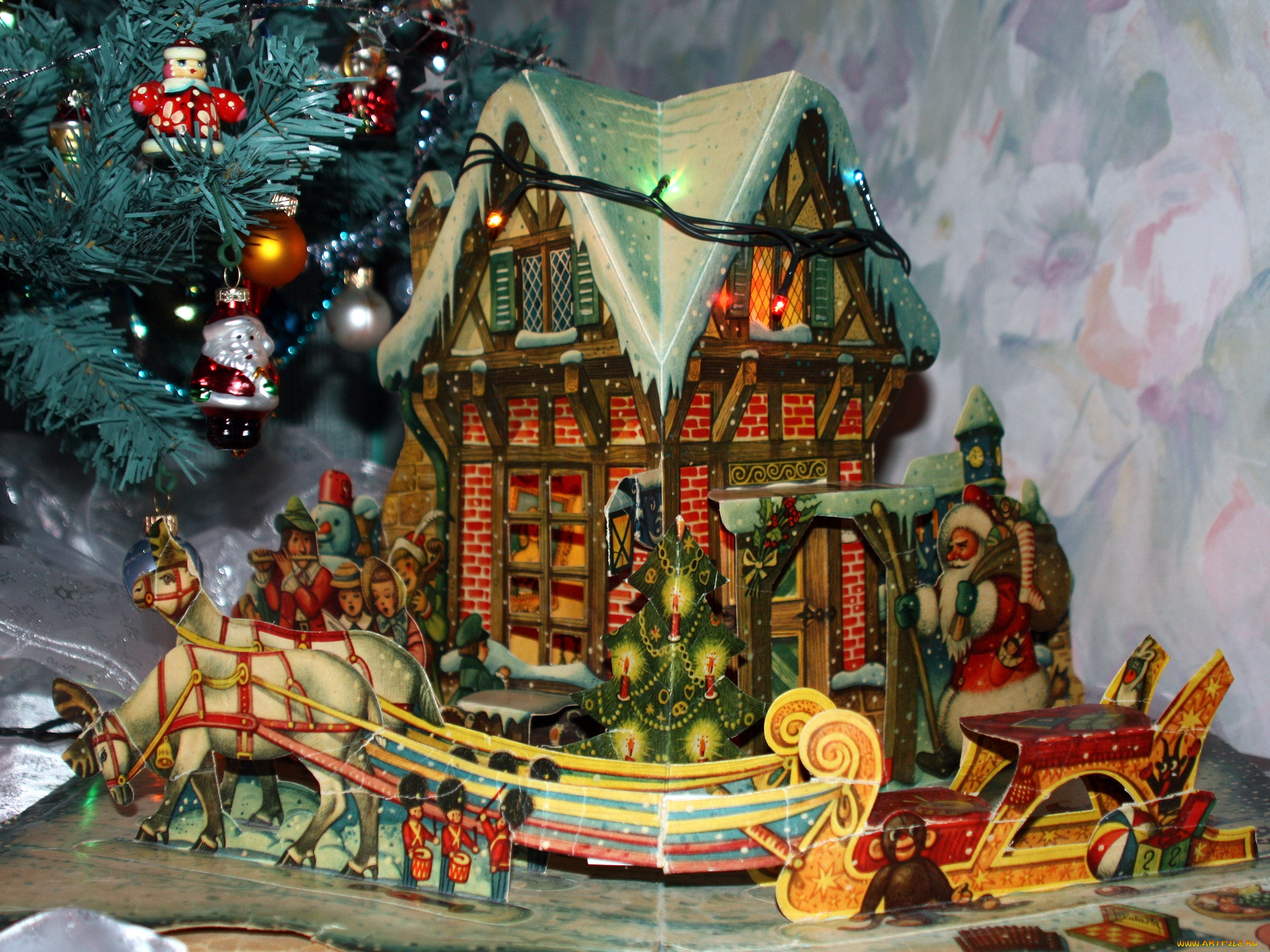 Сказки новогодней елки. Сказочный домик Деда Мороза. Сказочный новый год. Сказочные Рождественские домики. Замок Деда Мороза.