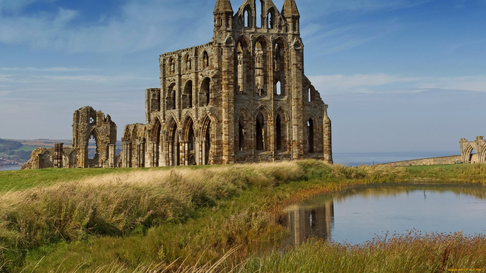 whitby, abbey, north, yorkshire, england, города, исторические, архитектурные, памятники, аббатство, уитби, северный, йоркшир, англия, развалины, руины