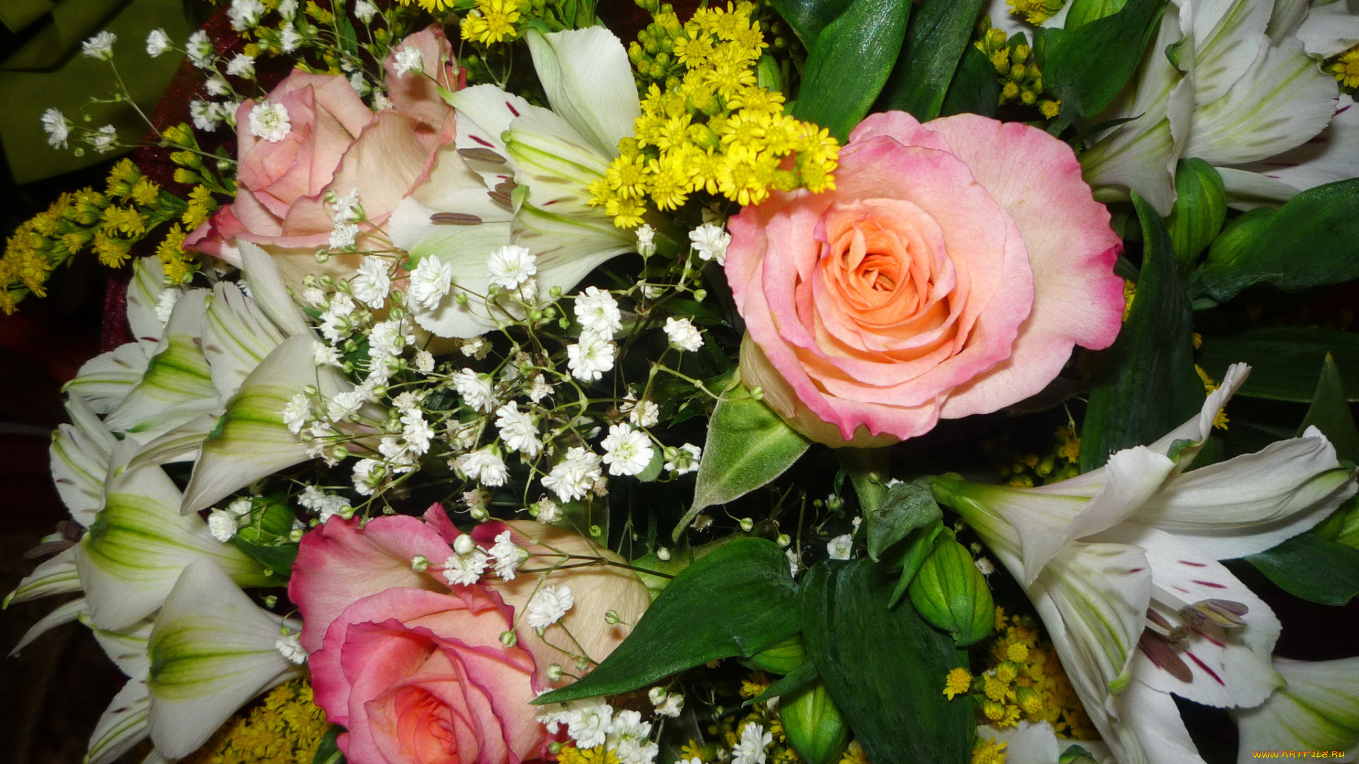 цветы, букеты, , композиции, лилии, розы, букет