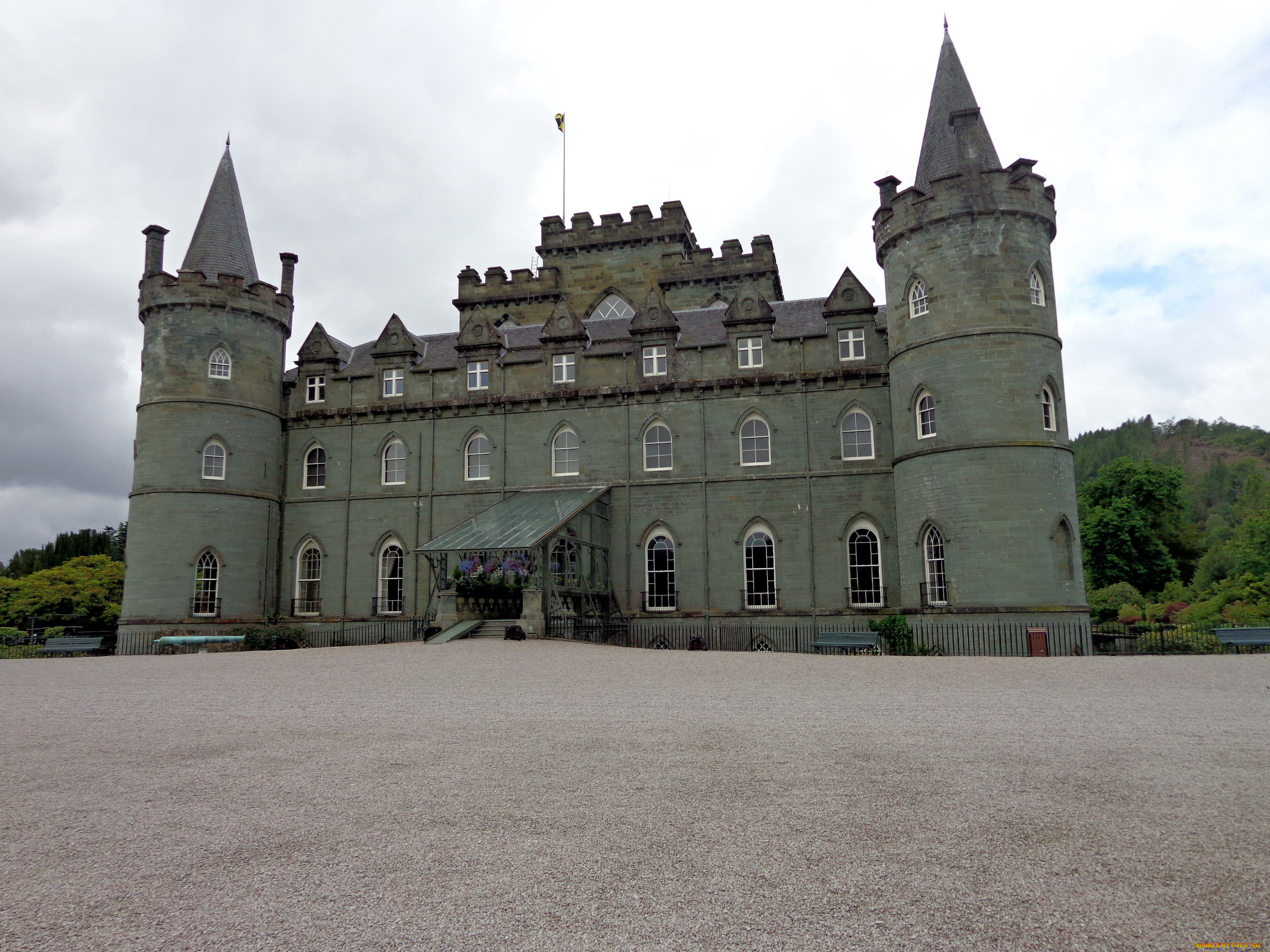 inveraray, castle, scotland, города, -, дворцы, , замки, , крепости, башни