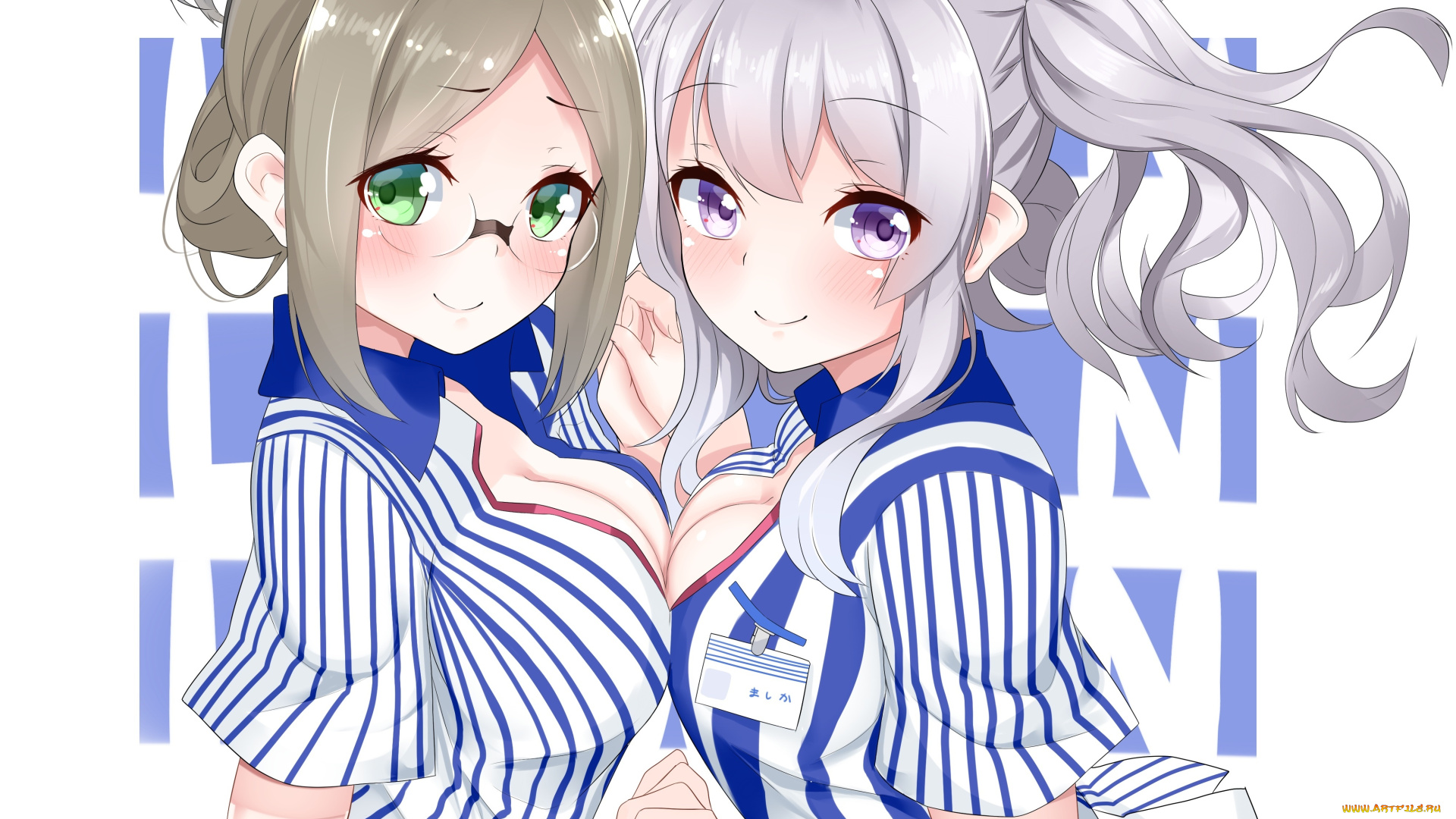 аниме, kantai, collection, девушки, взгляд, фон