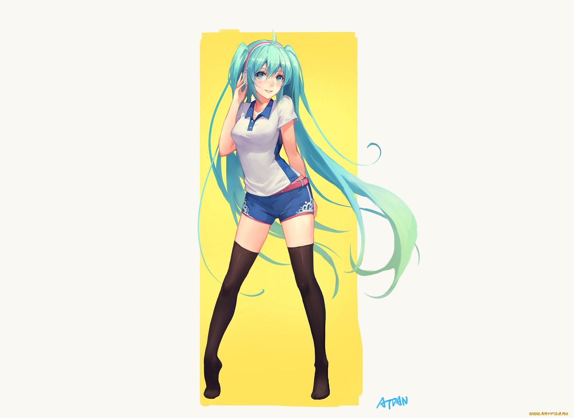 аниме, vocaloid, atdan, hatsune, miku