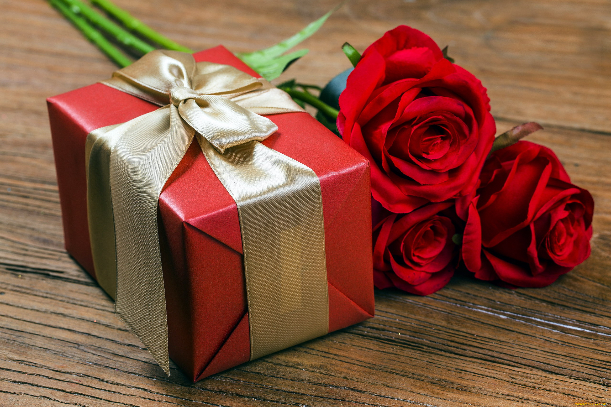 праздничные, подарки, и, коробочки, розы, подарок
