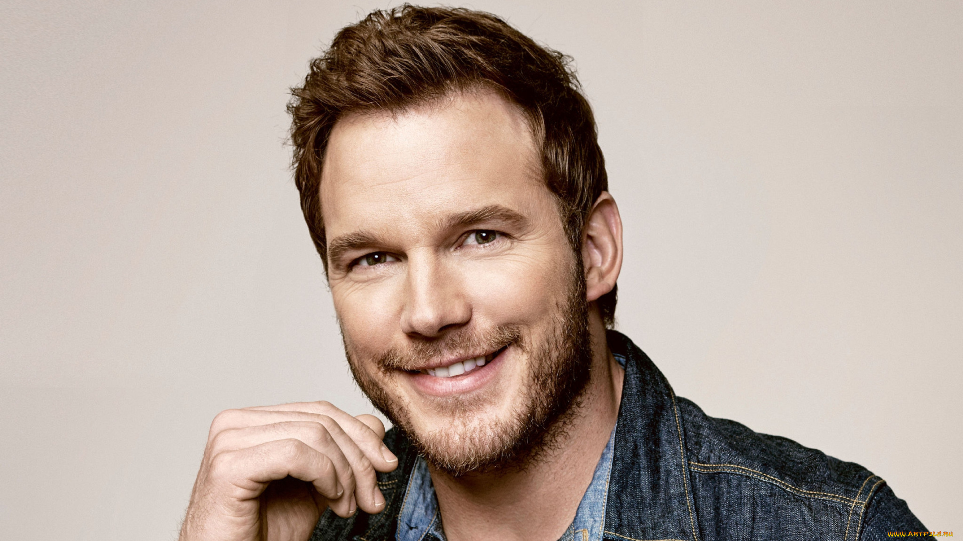 мужчины, chris, pratt, актер, щетина, лицо, улыбка