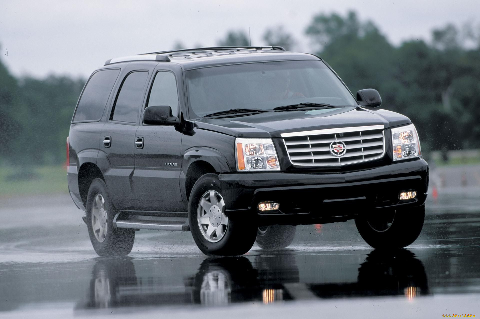 cadillac, escalade, автомобили, cadillac, кадиллак, черный, дождь