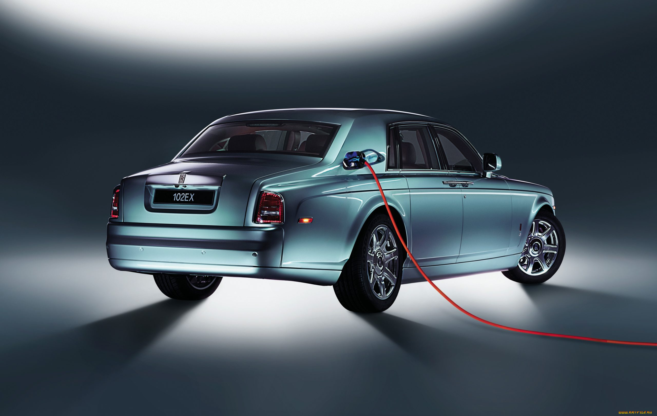 автомобили, rolls-royce, роллс-ройс, голубой, шланг