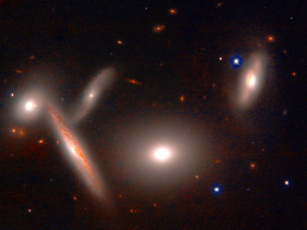 Картинка хиксон 40 космос галактики туманности