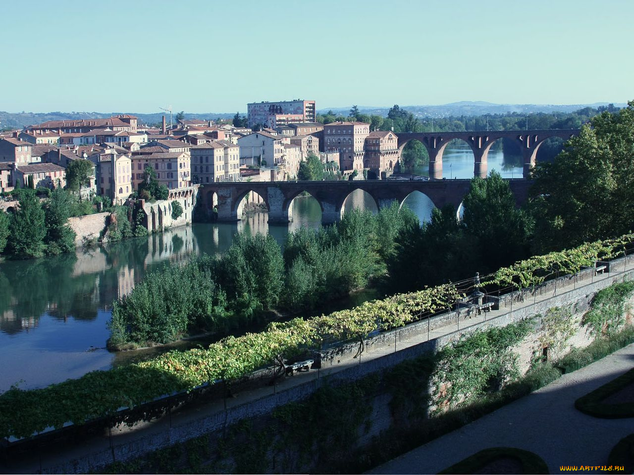 albi, france, города, мосты