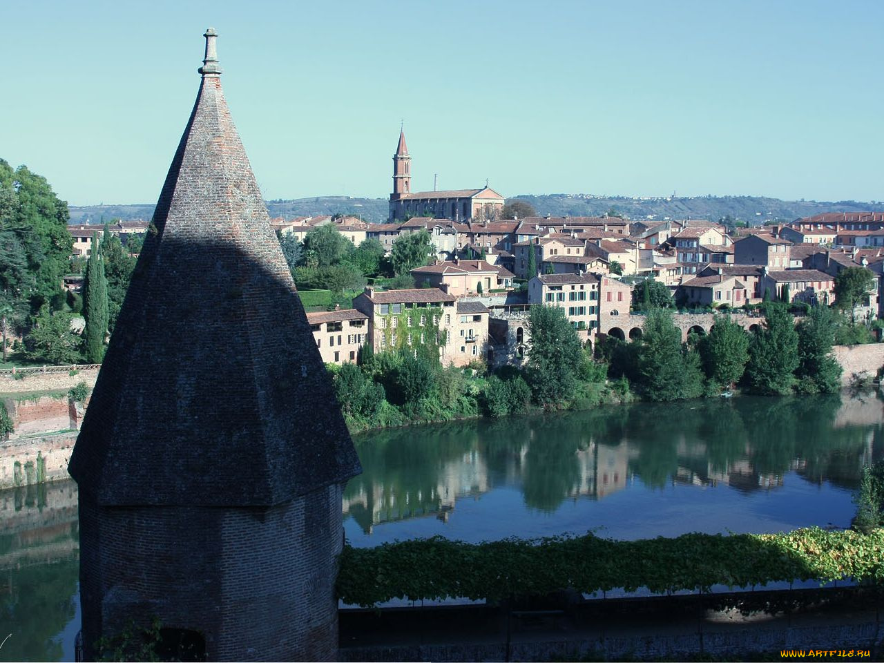 albi, france, города, пейзажи