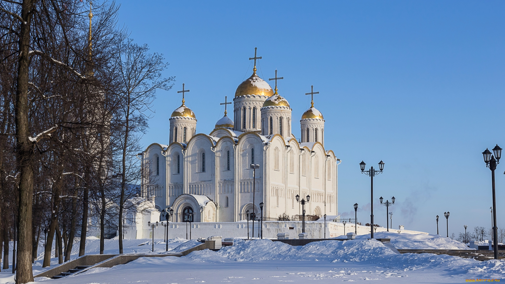 города, -, православные, церкви, , монастыри, зима, собор